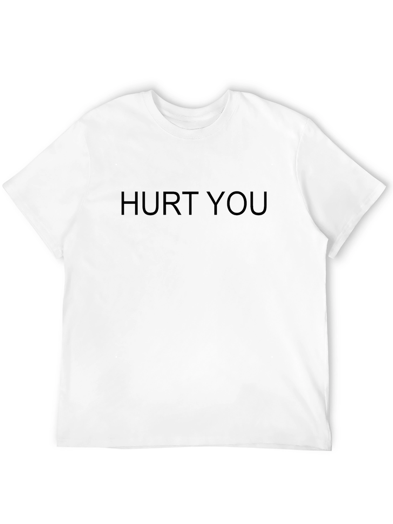 Black Hurt You Graphic Tee - Black Cotton T-Shirt view 12