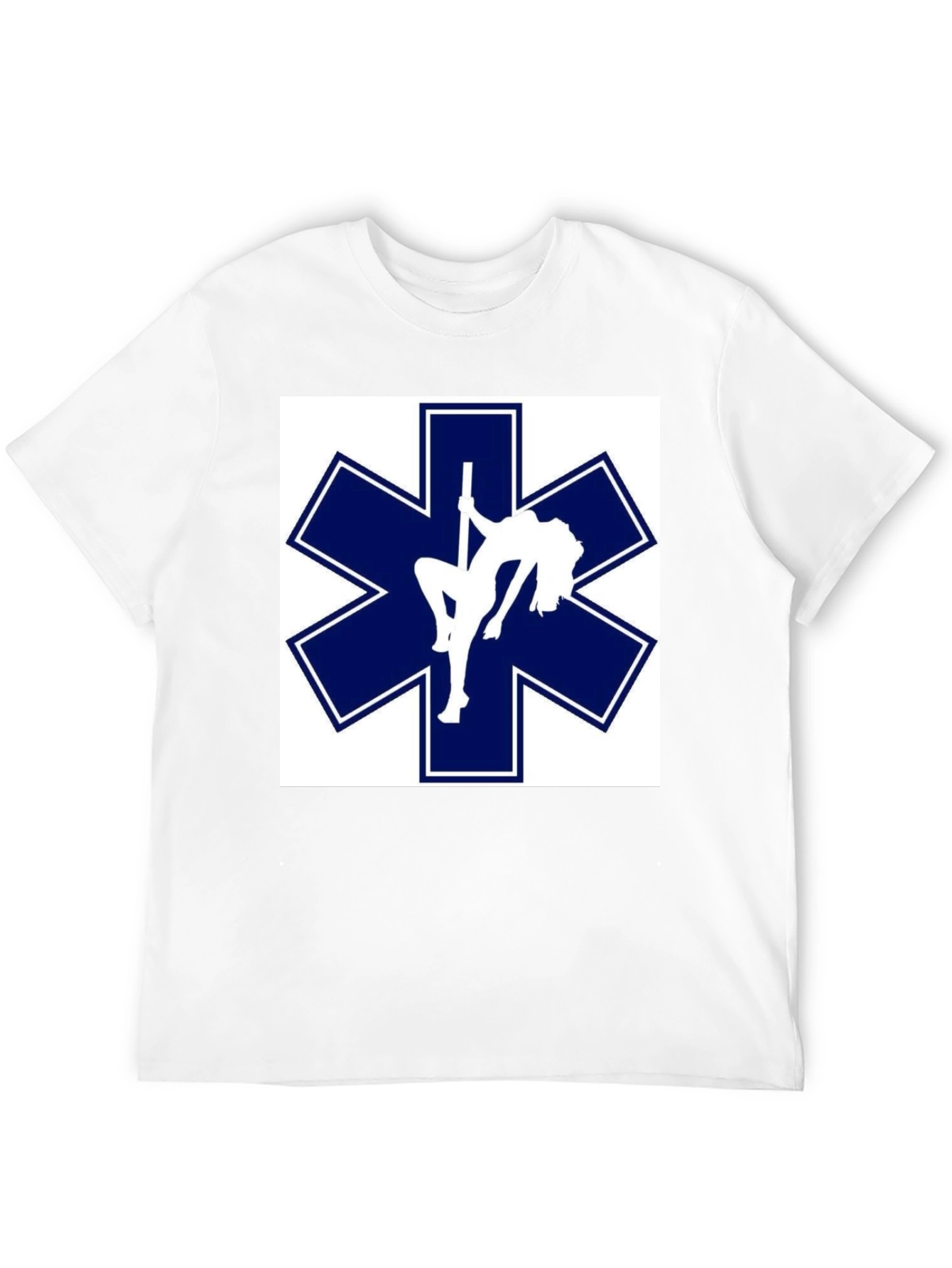 Black Star of Life Pole Dancer T-Shirt Funny EMT EMS Paramedic Tee view 12