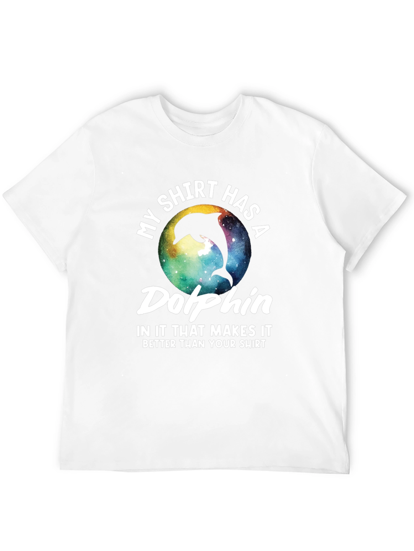 Black Dolphin T-Shirt: My Shirt Has A Dolphin view 12