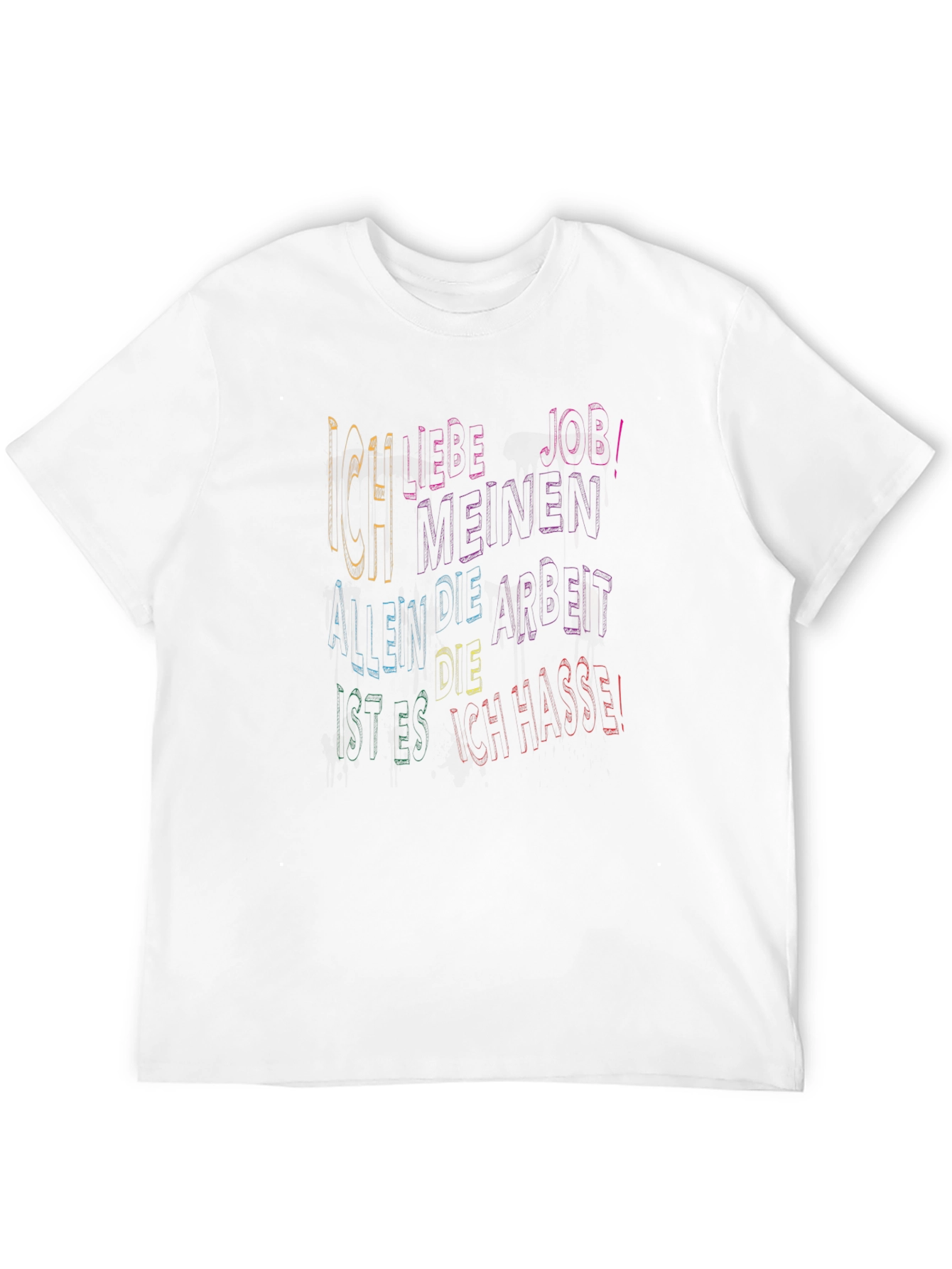 Black Ich Liebe Meinen Job Graphic Tee view 12