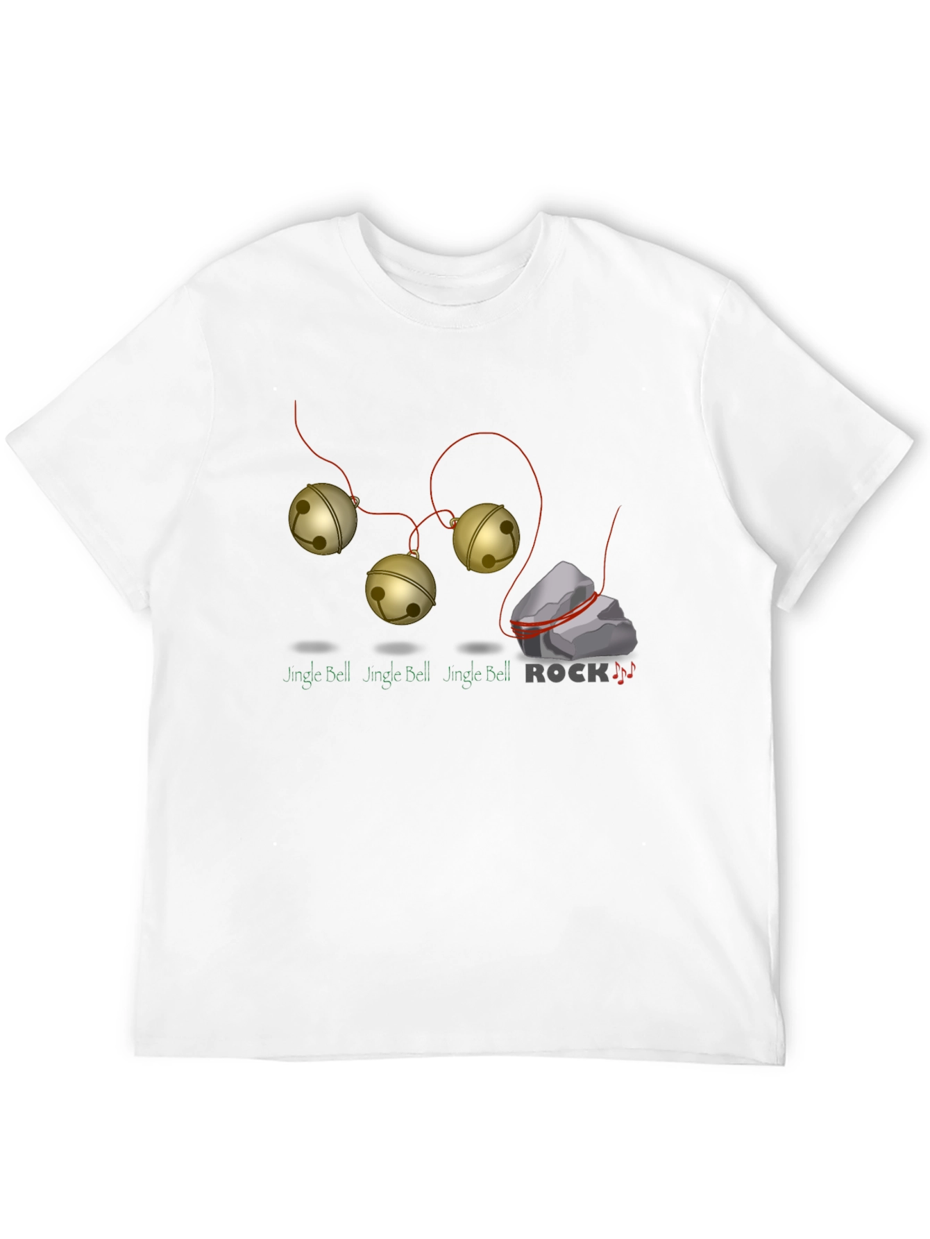 Black Jingle Bell Rock Graphic T-Shirt - Holiday Humor view 12