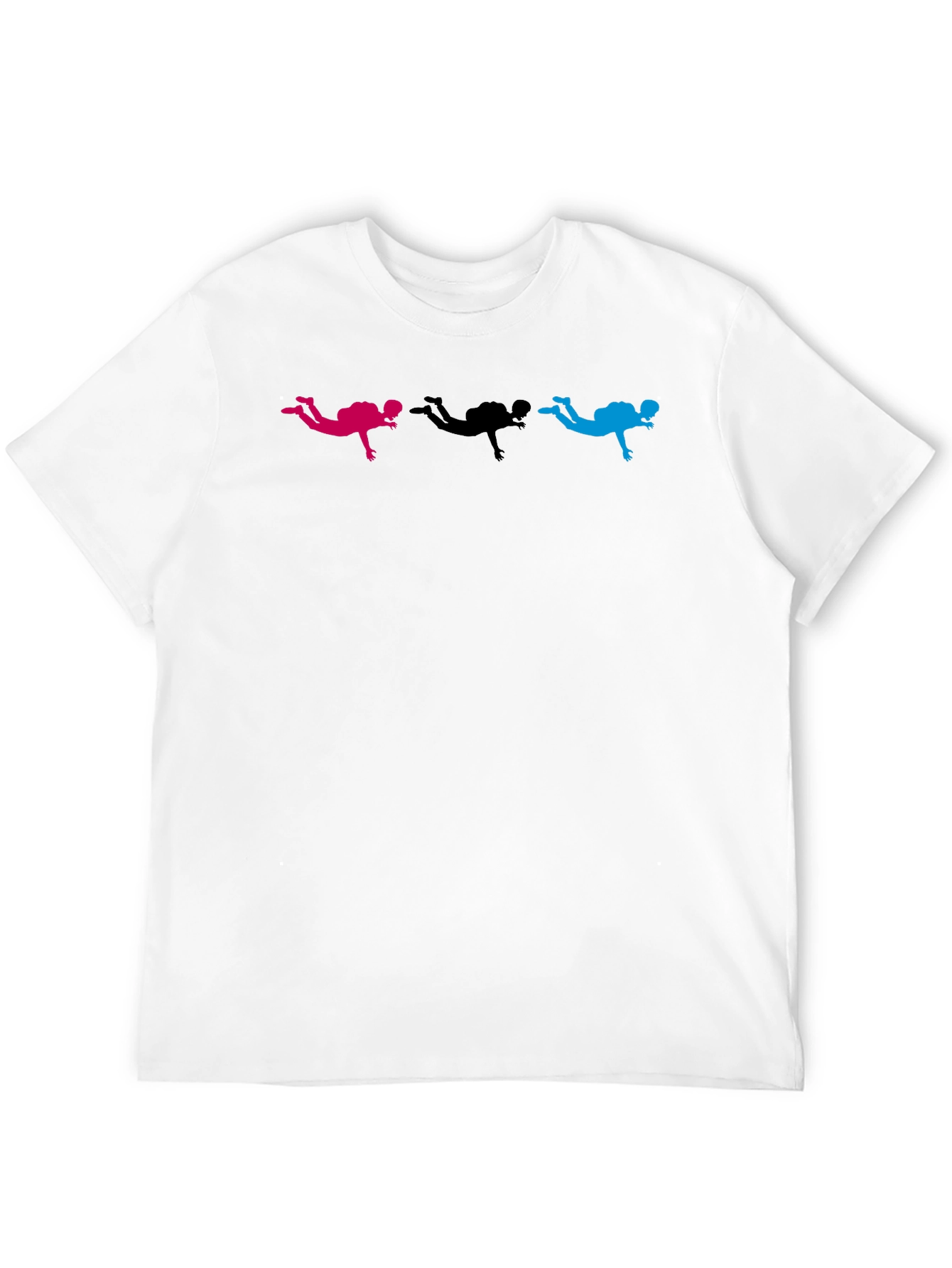 Black Skydiver Graphic Black T-Shirt view 12