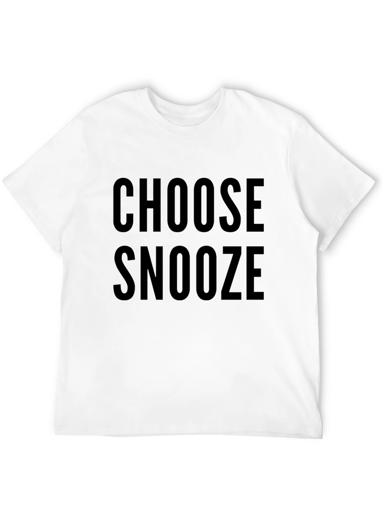 Black Choose Snooze Graphic Tee - Relaxed Fit view 12