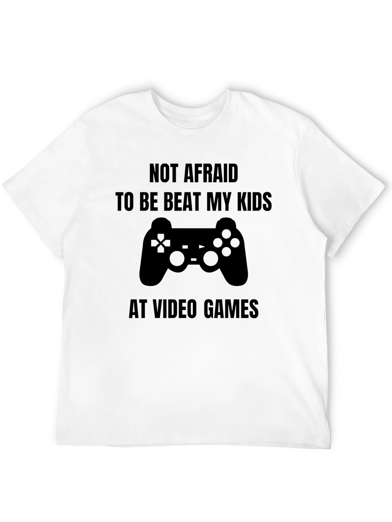 Black Funny Gamer T-Shirt - Beat My Kids At Video Games view 12