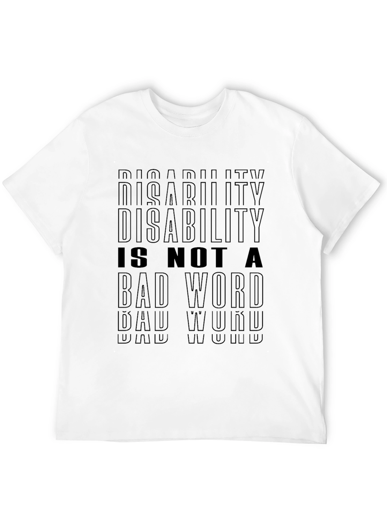 Black Disability is Not a Bad Word T-Shirt view 12