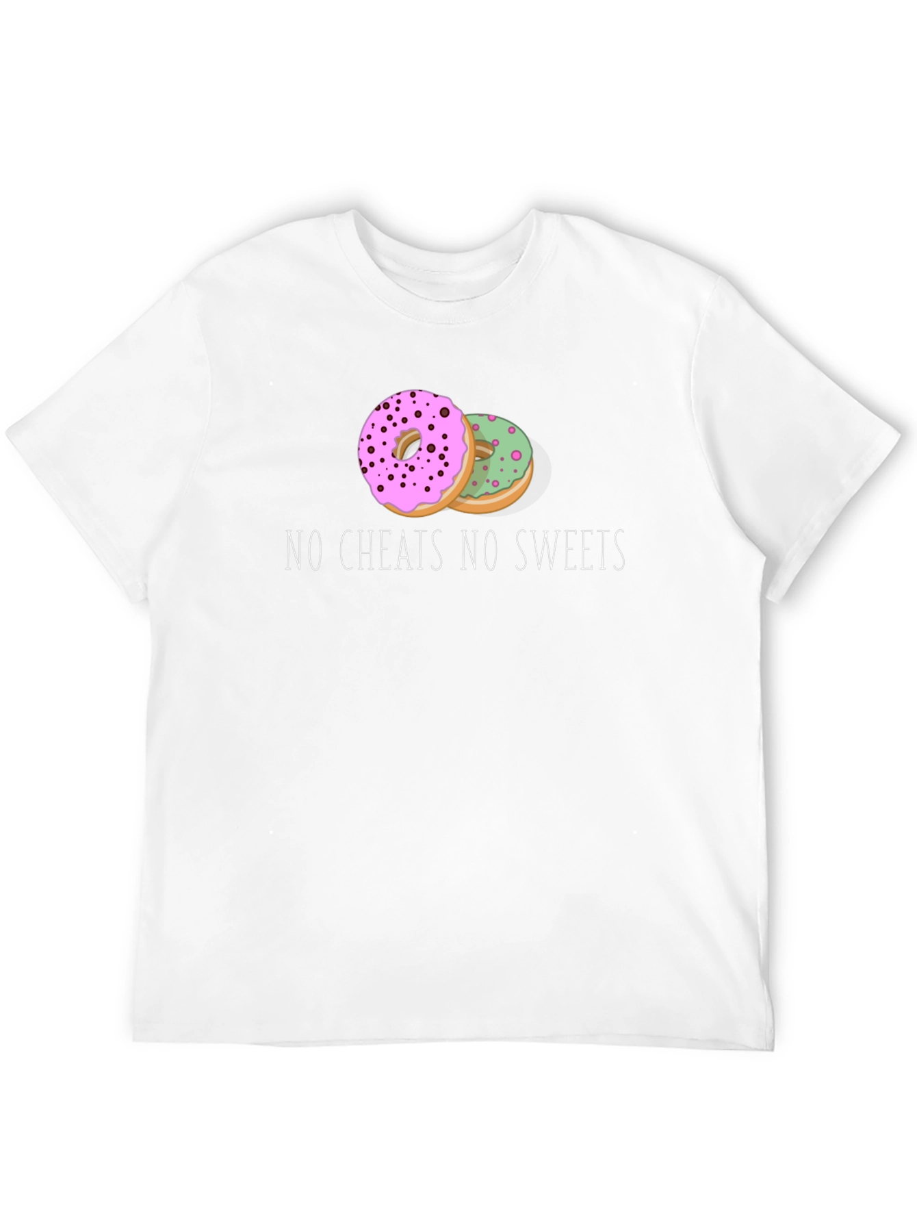 Black No Cheats No Sweets Donut Graphic Tee view 12