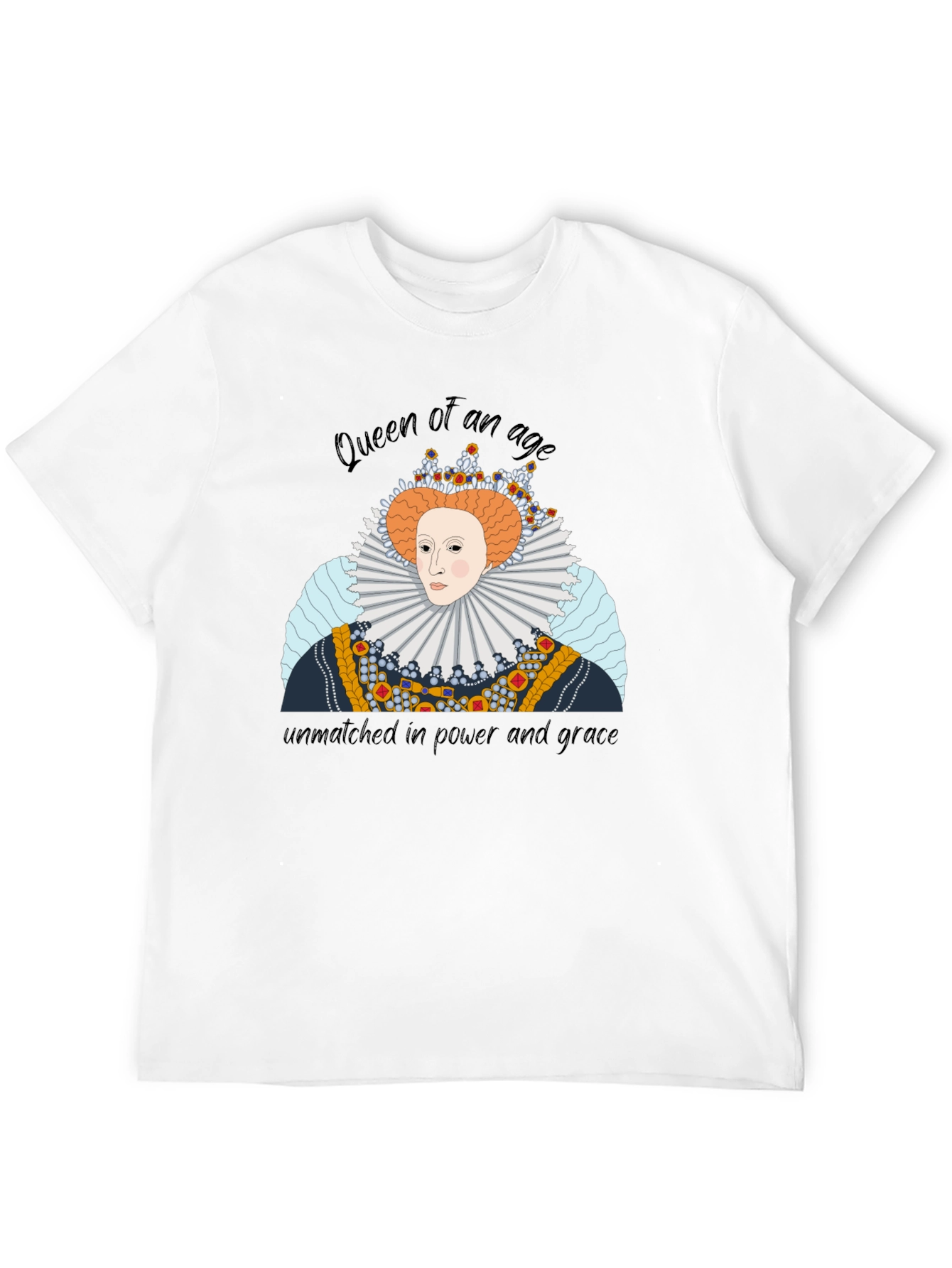Black Queen Elizabeth Graphic T-Shirt - Royal Apparel view 12