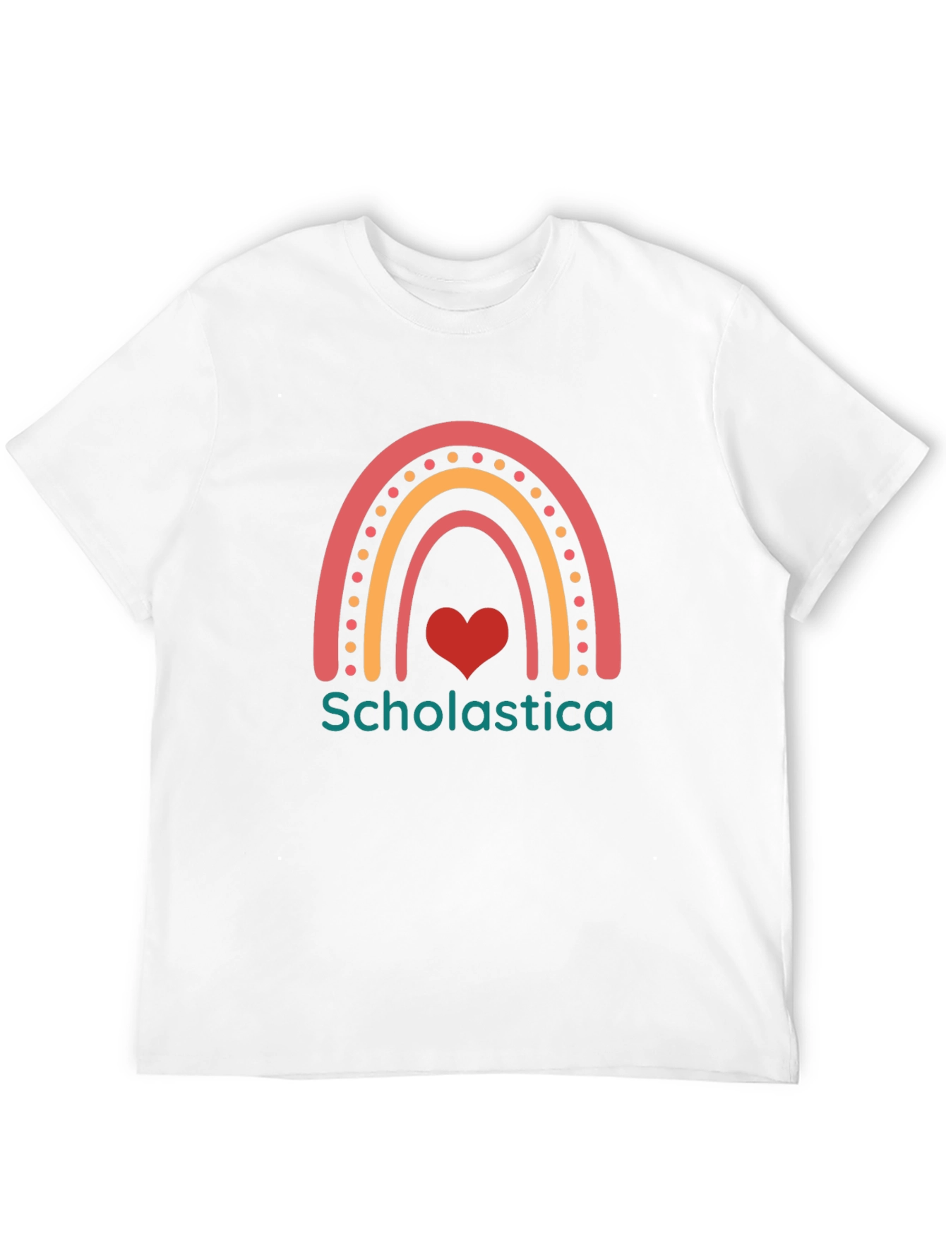 Black Scholastica Rainbow Heart T-Shirt view 12