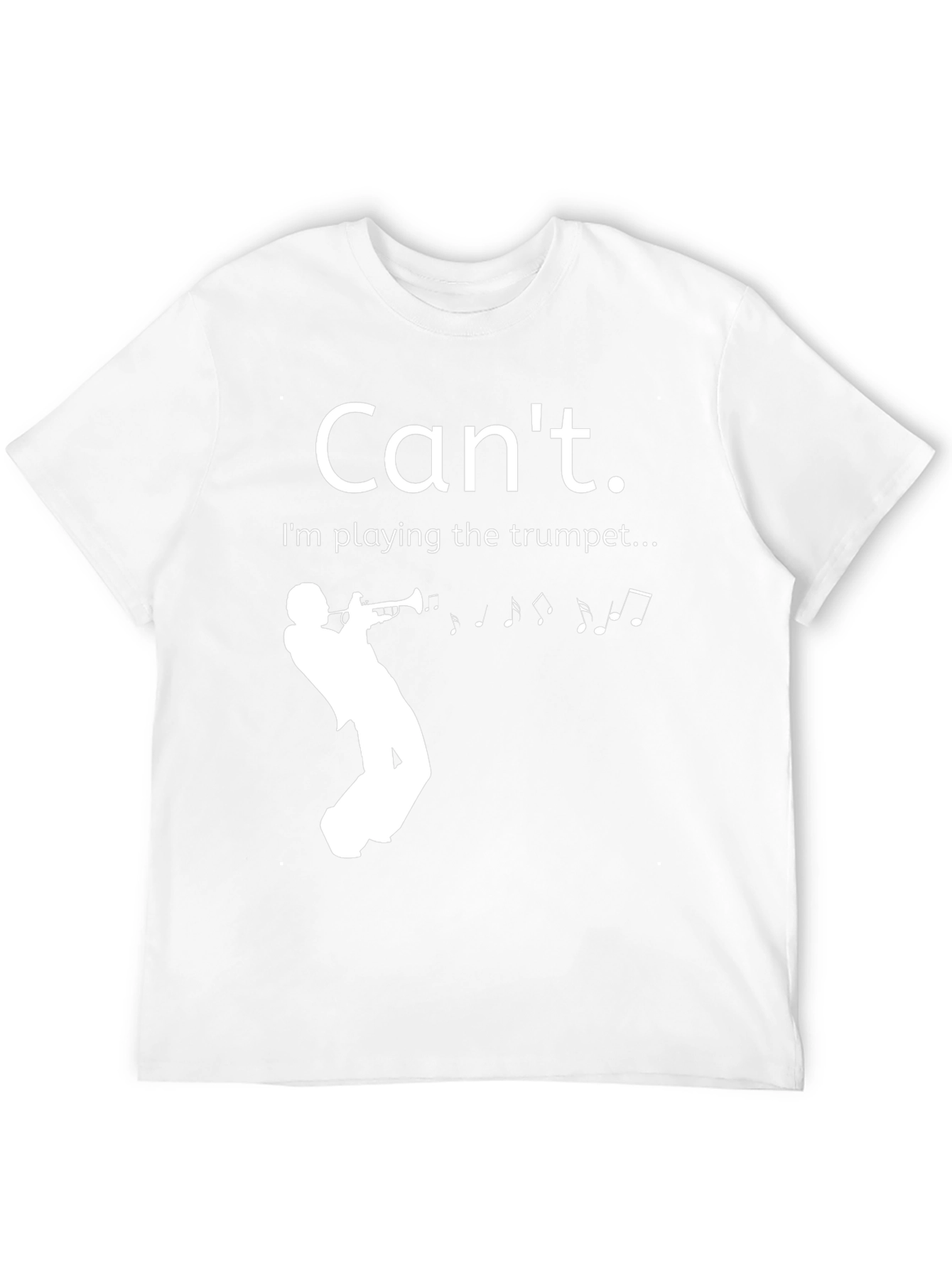 Black Can't. I'm playing the trumpet T-shirt view 12