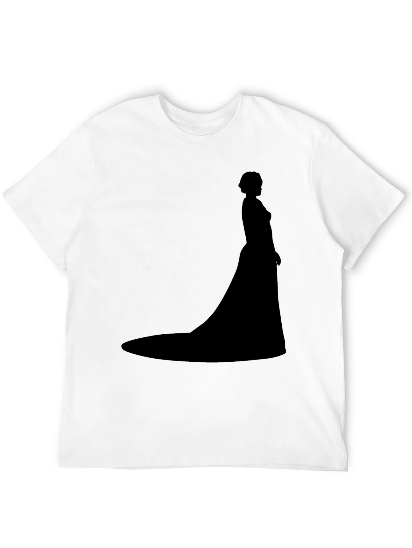 Black Elegant Silhouette T-Shirt - Classic Style view 12