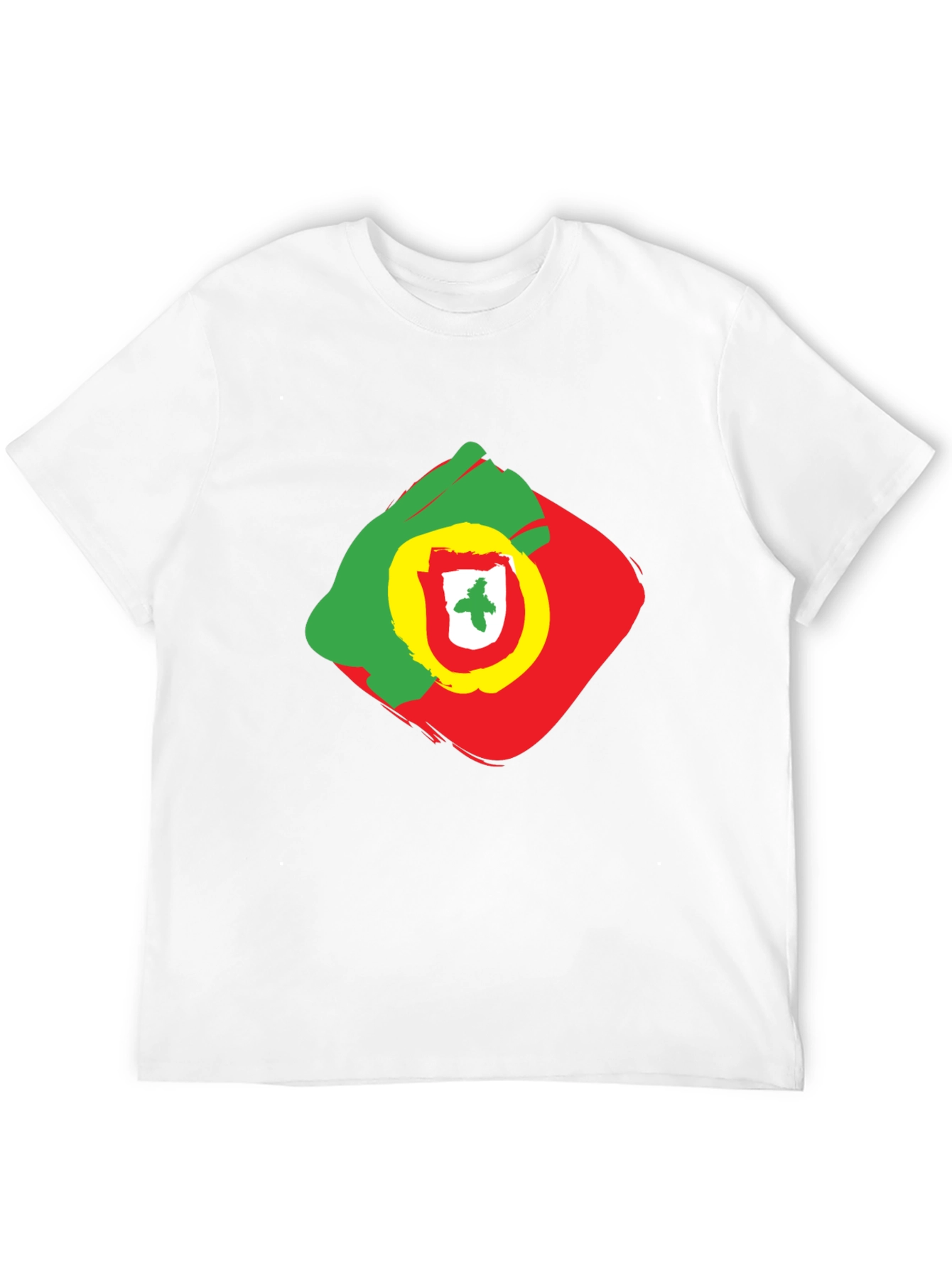 Portugal Flag Graphic Print T-Shirt - 12