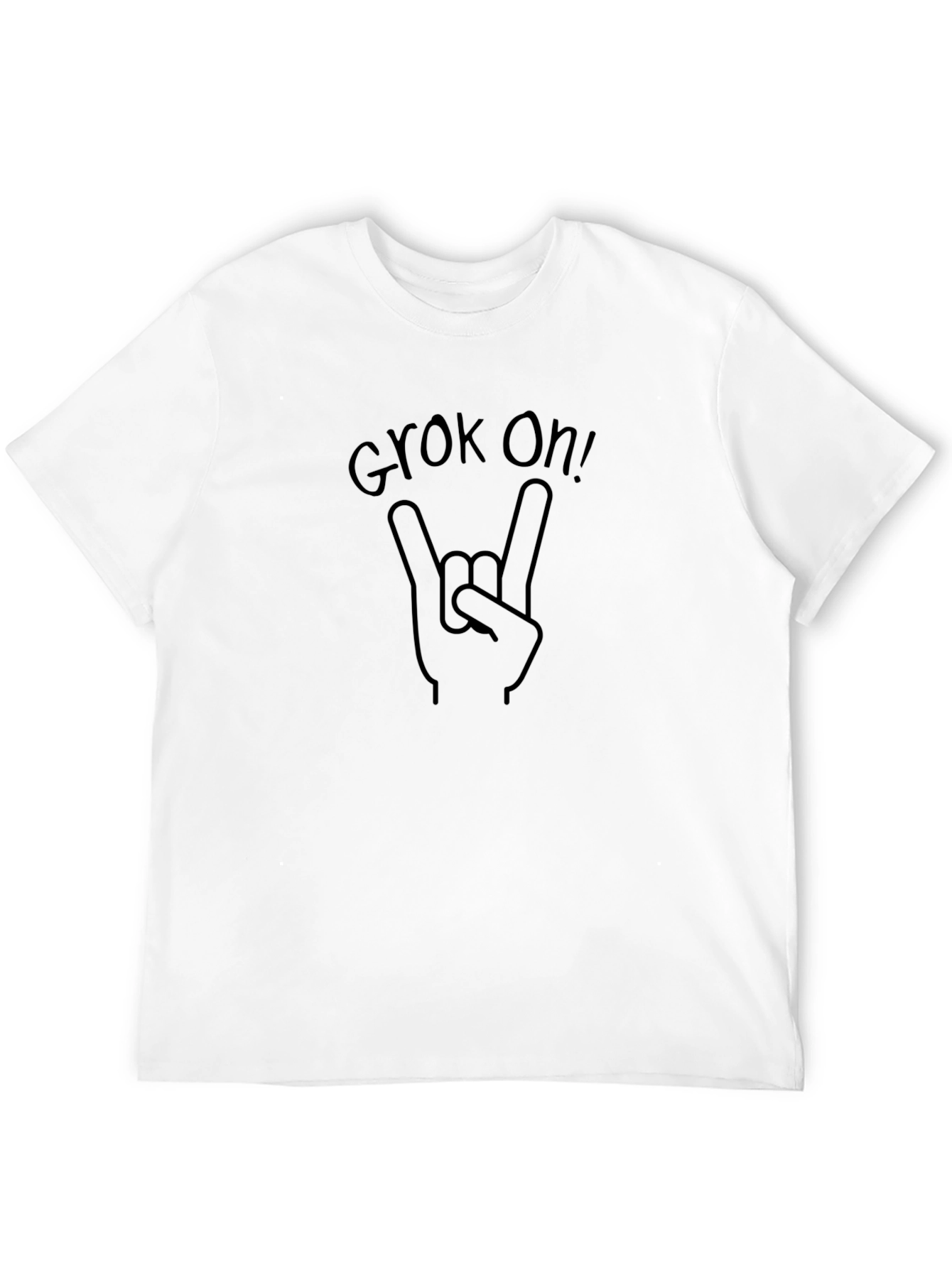 Black Grok On! Black Graphic T-Shirt view 12
