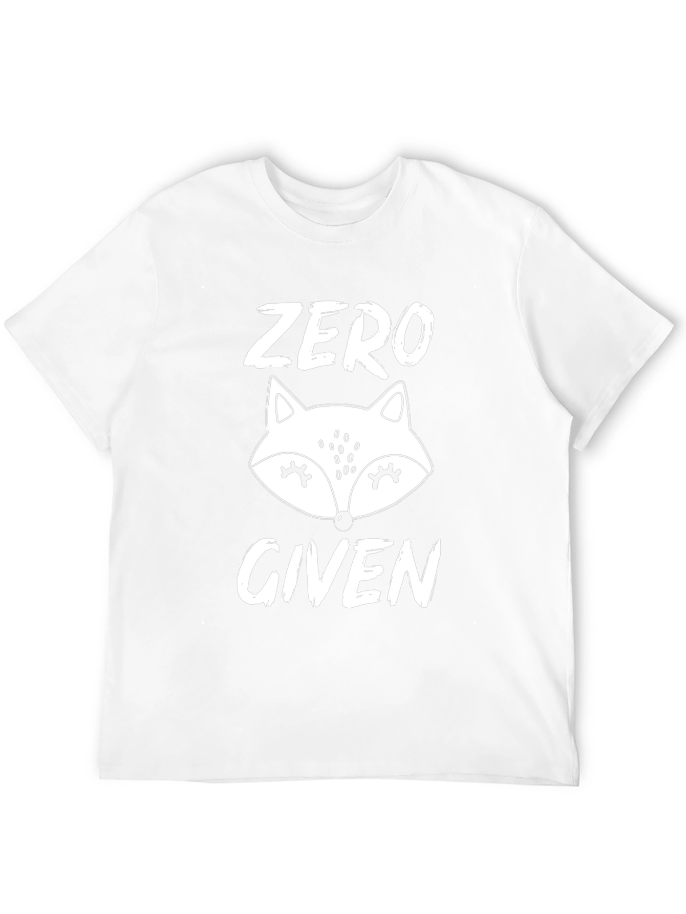 Black Zero Fox Given T-Shirt - Novelty Graphic Tee view 12