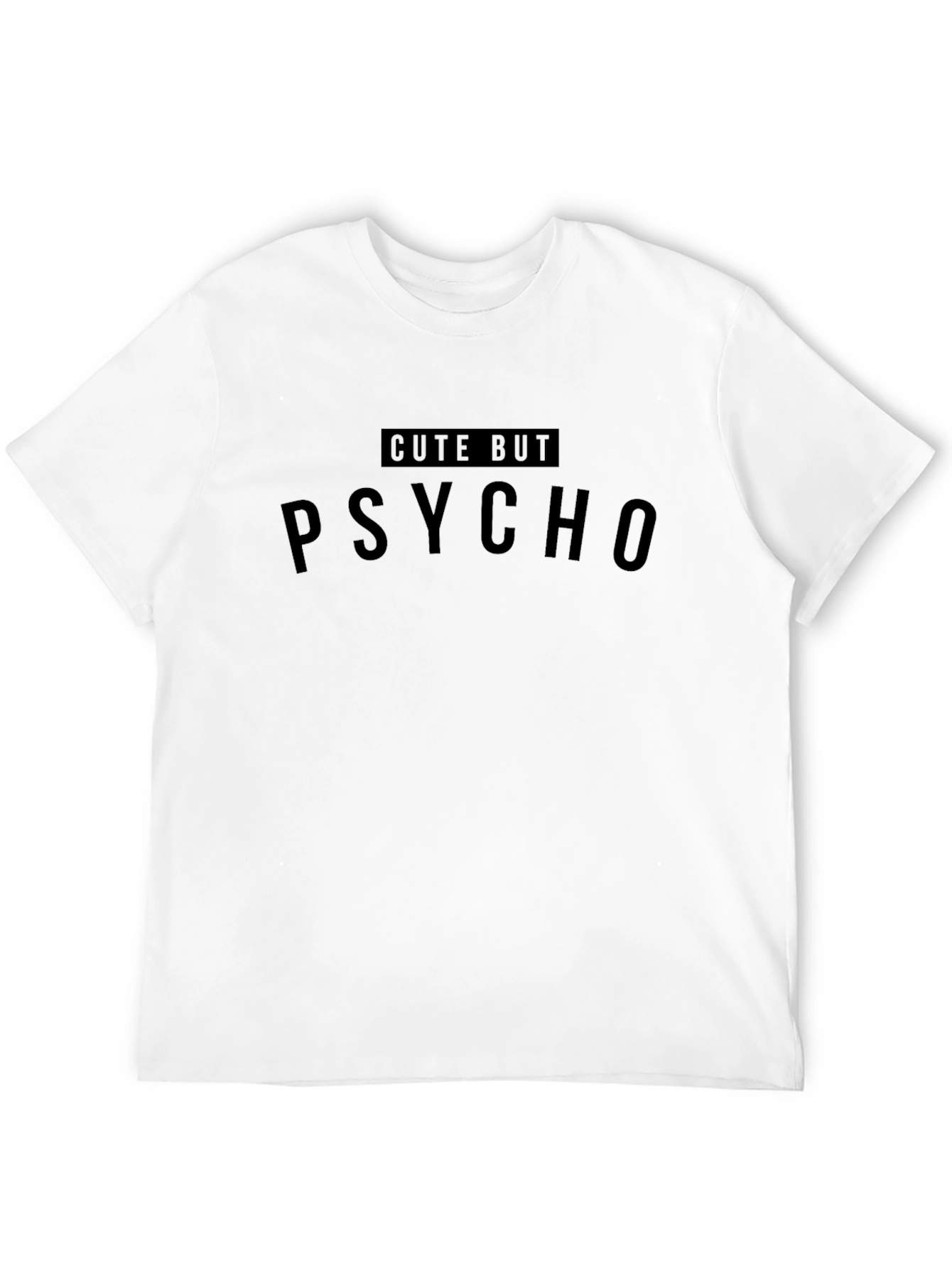 Black Cute But Psycho Graphic T-Shirt view 12