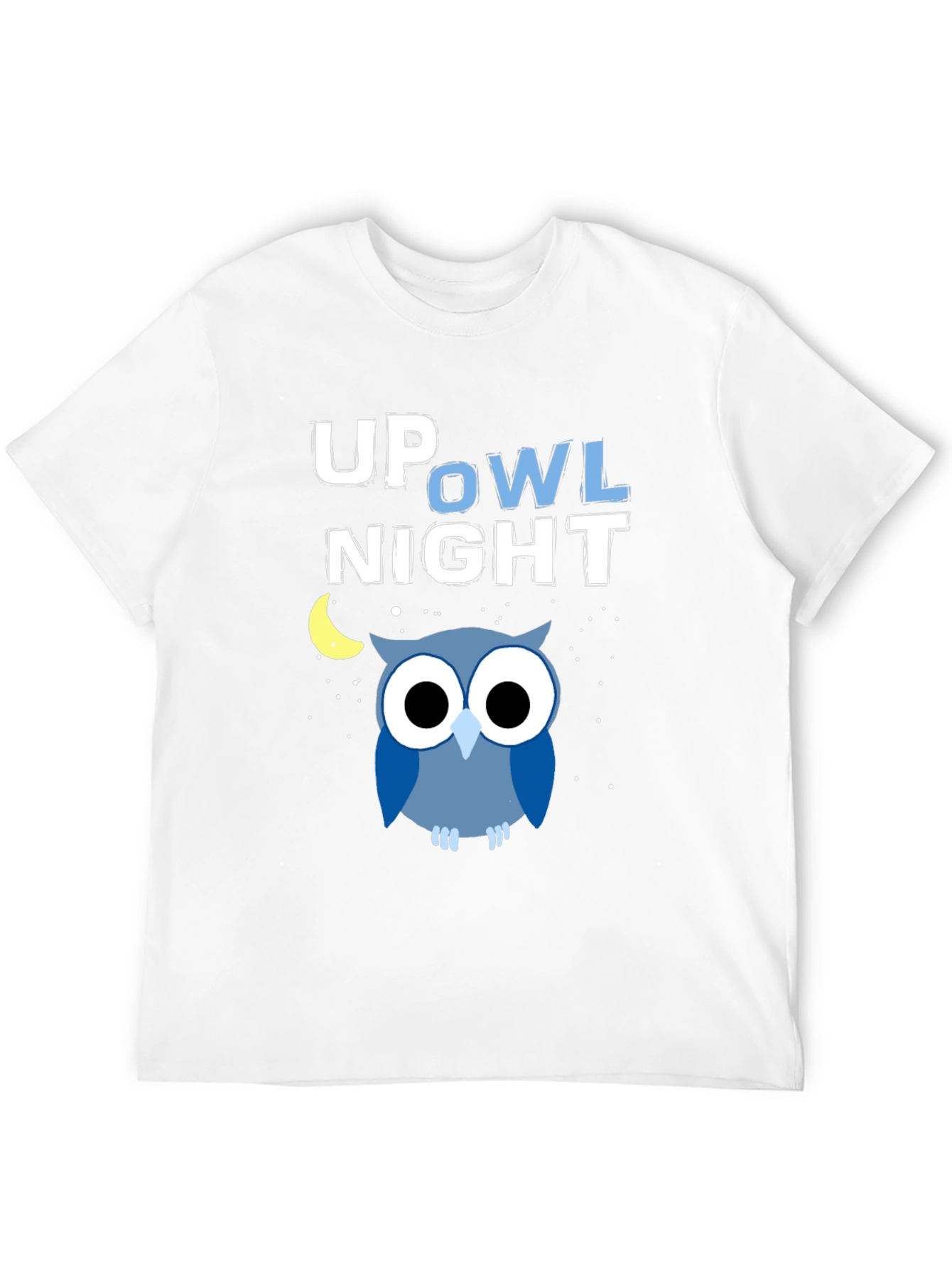 Black Up Owl Night Graphic Tee - Midnight Blue view 12