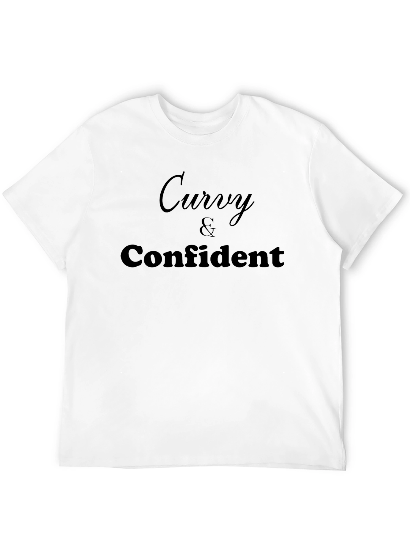Black Curvy & Confident Graphic T-Shirt view 12