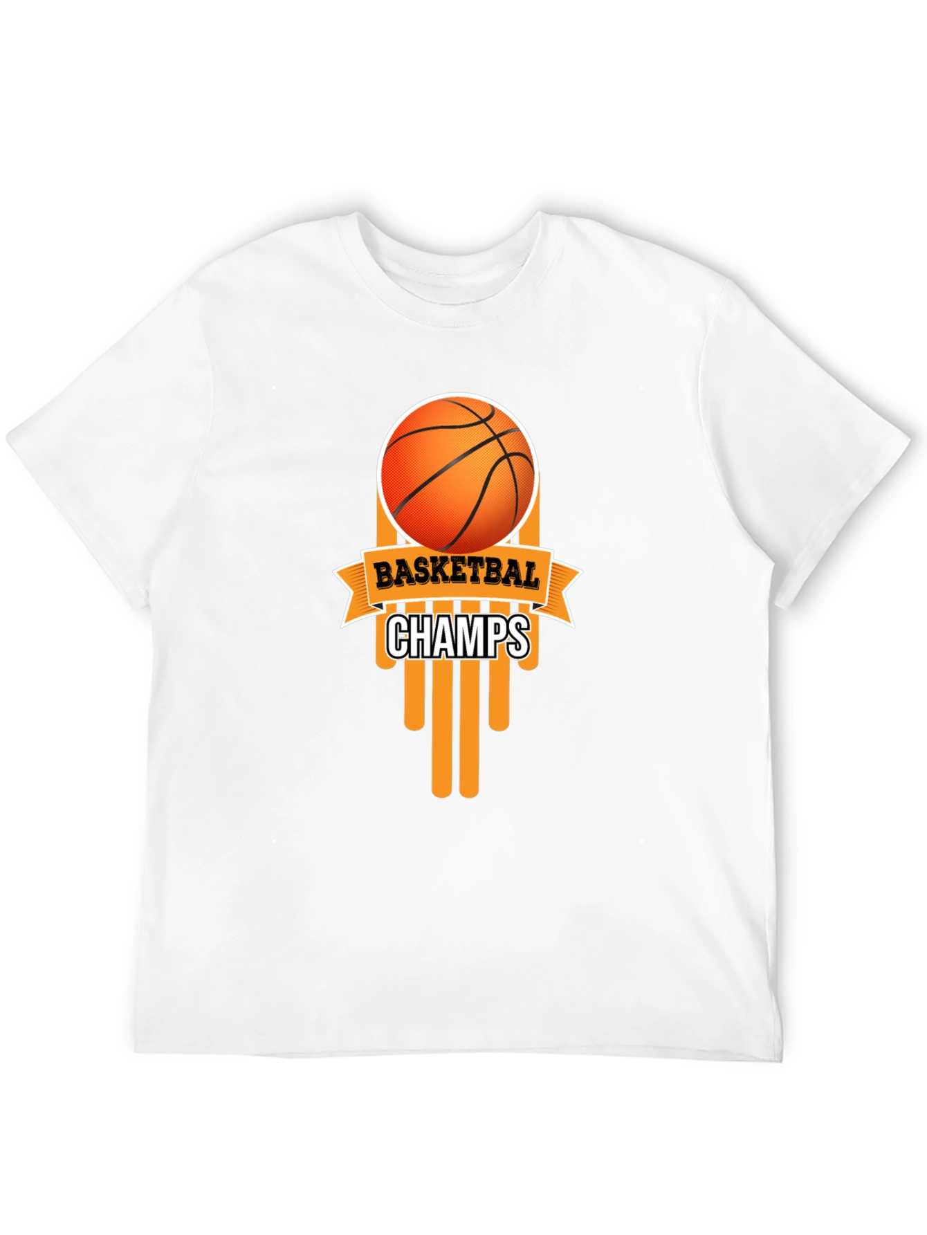 Black Basketball Champs Black Graphic T-Shirt view 12
