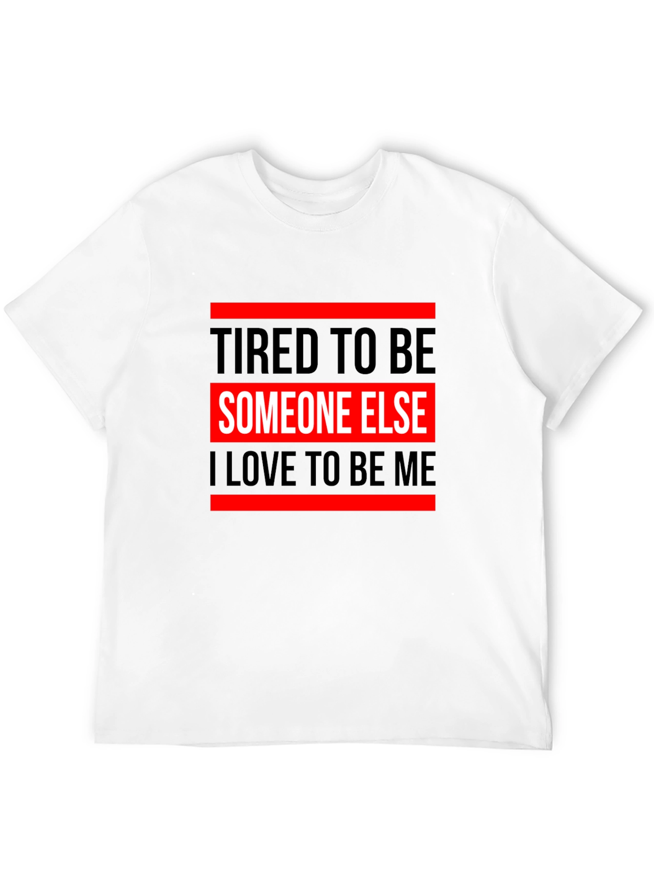 Black Tired To Be Someone Else T-Shirt view 12