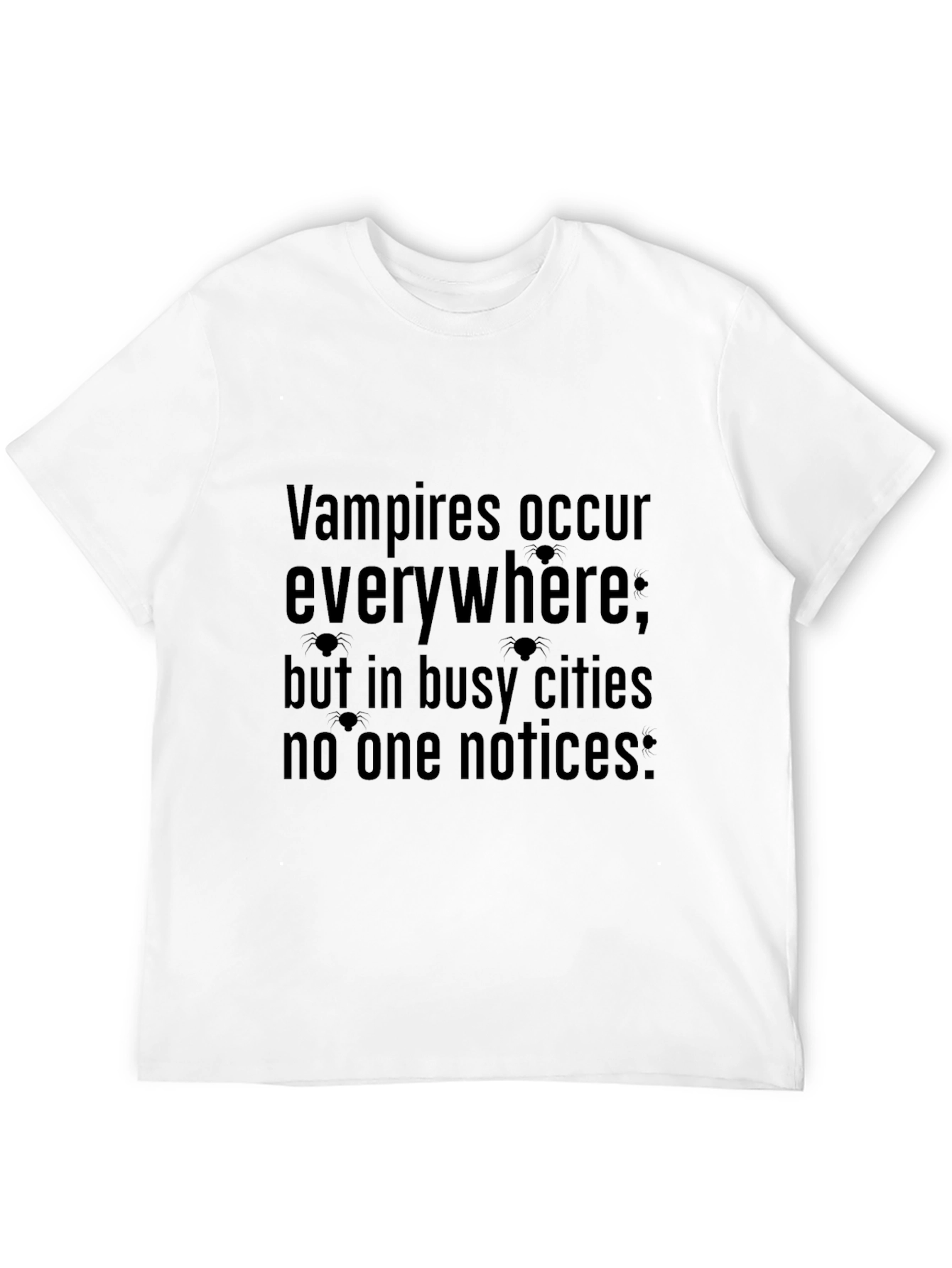 Black Vampire Humor Graphic Tee view 12