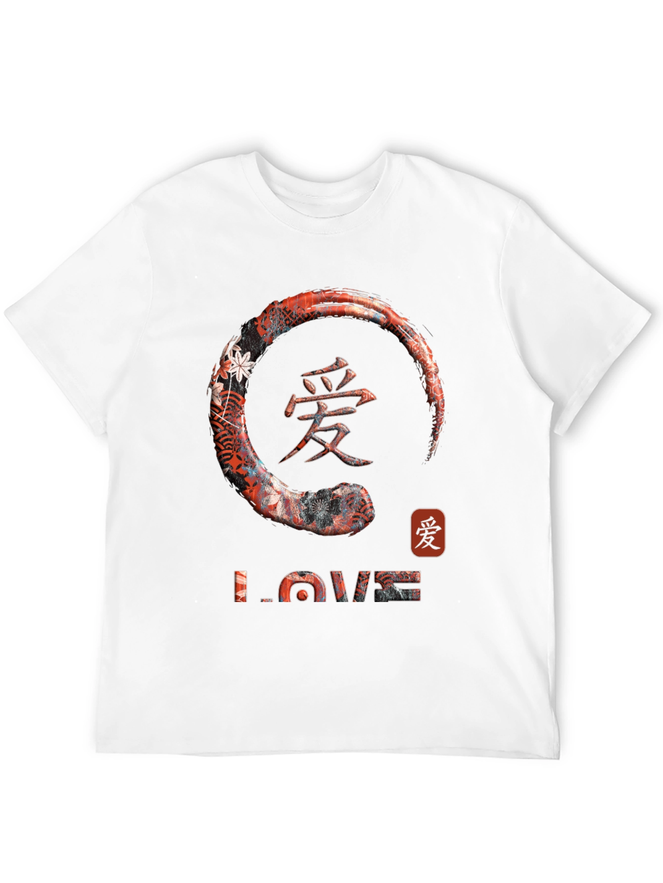 Black Zen Circle Love Graphic T-Shirt view 12