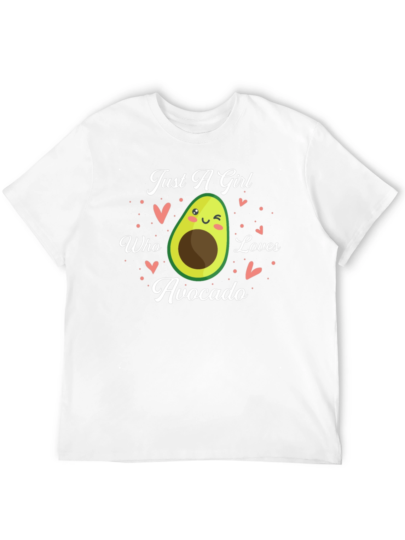 Black Just A Girl Who Loves Avocado Graphic Tee view 12
