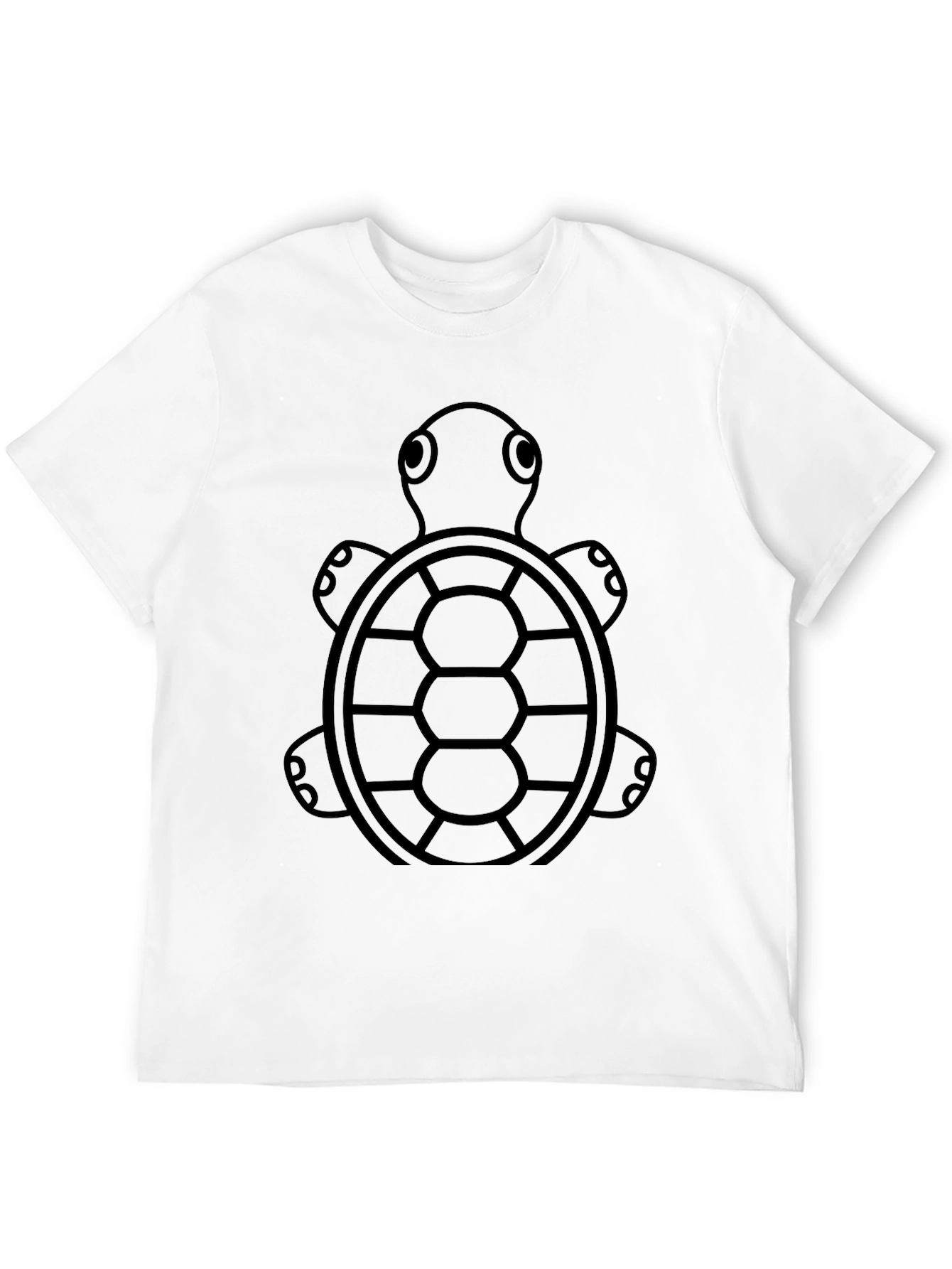Black Turtle Graphic Tee - Black Cotton T-Shirt view 12