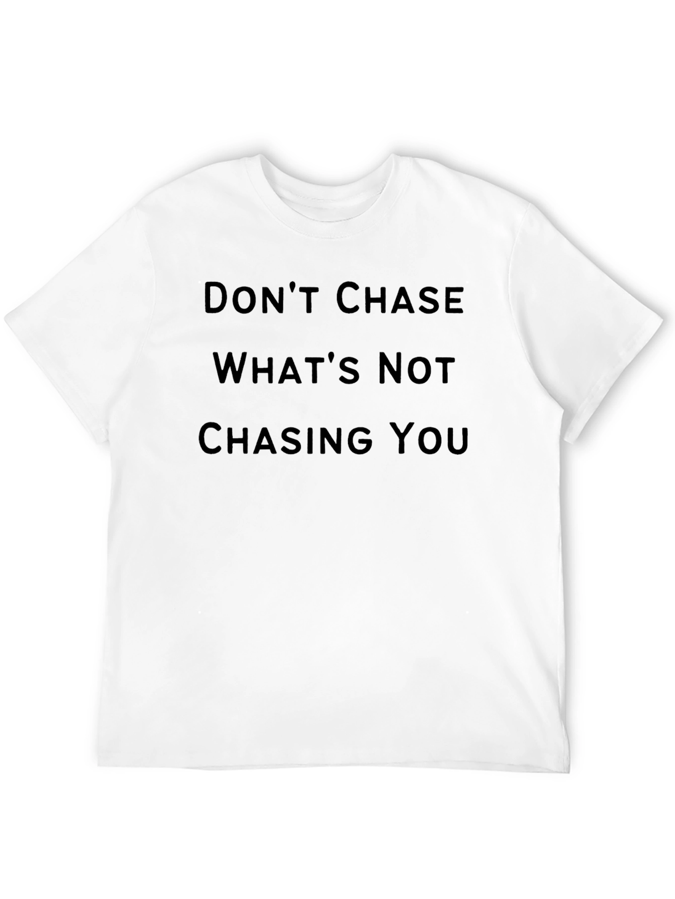 Black Don't Chase Graphic Tee - Mens Black T-Shirt view 12
