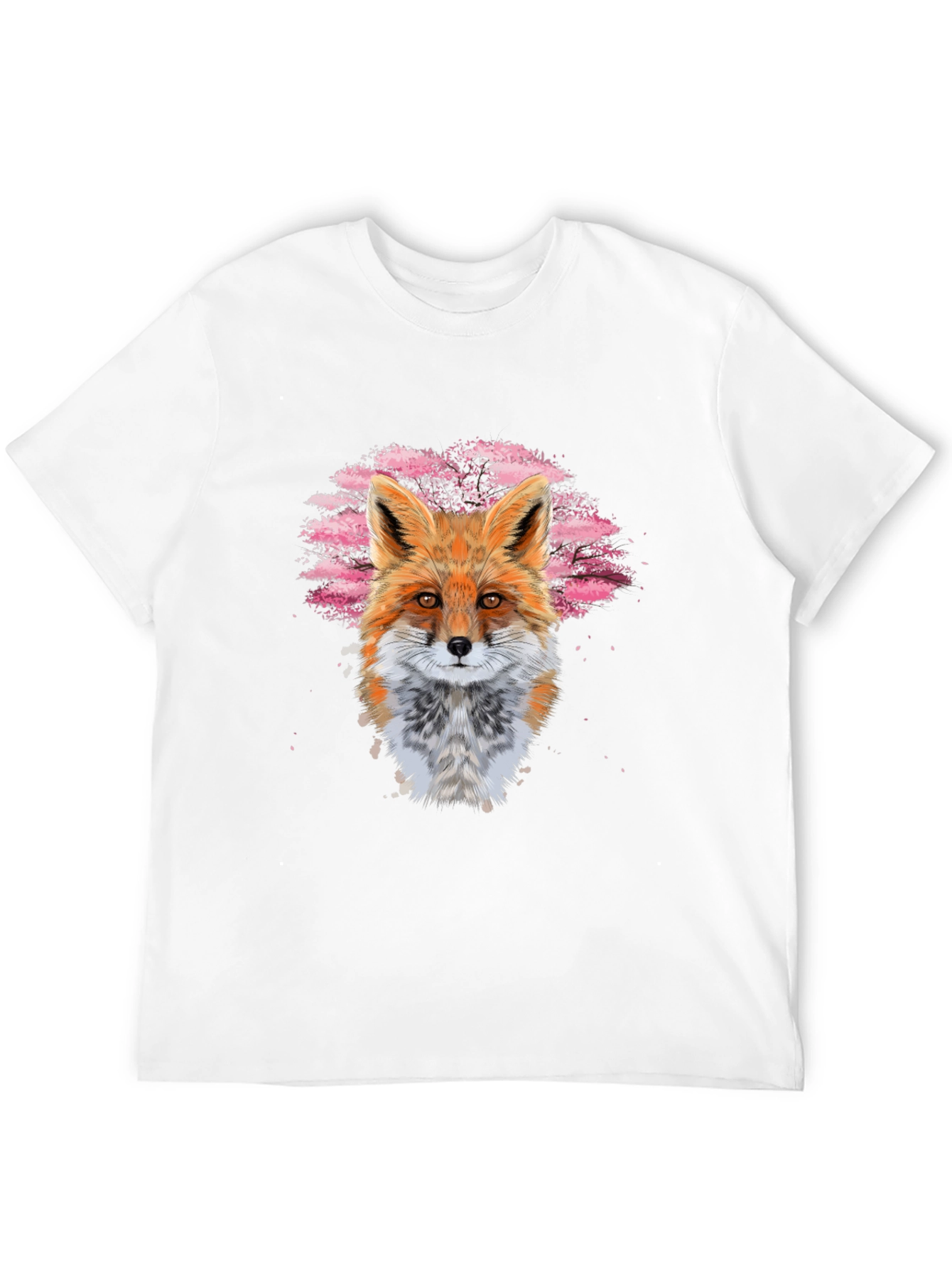 Black Fox Art Black T-Shirt view 12