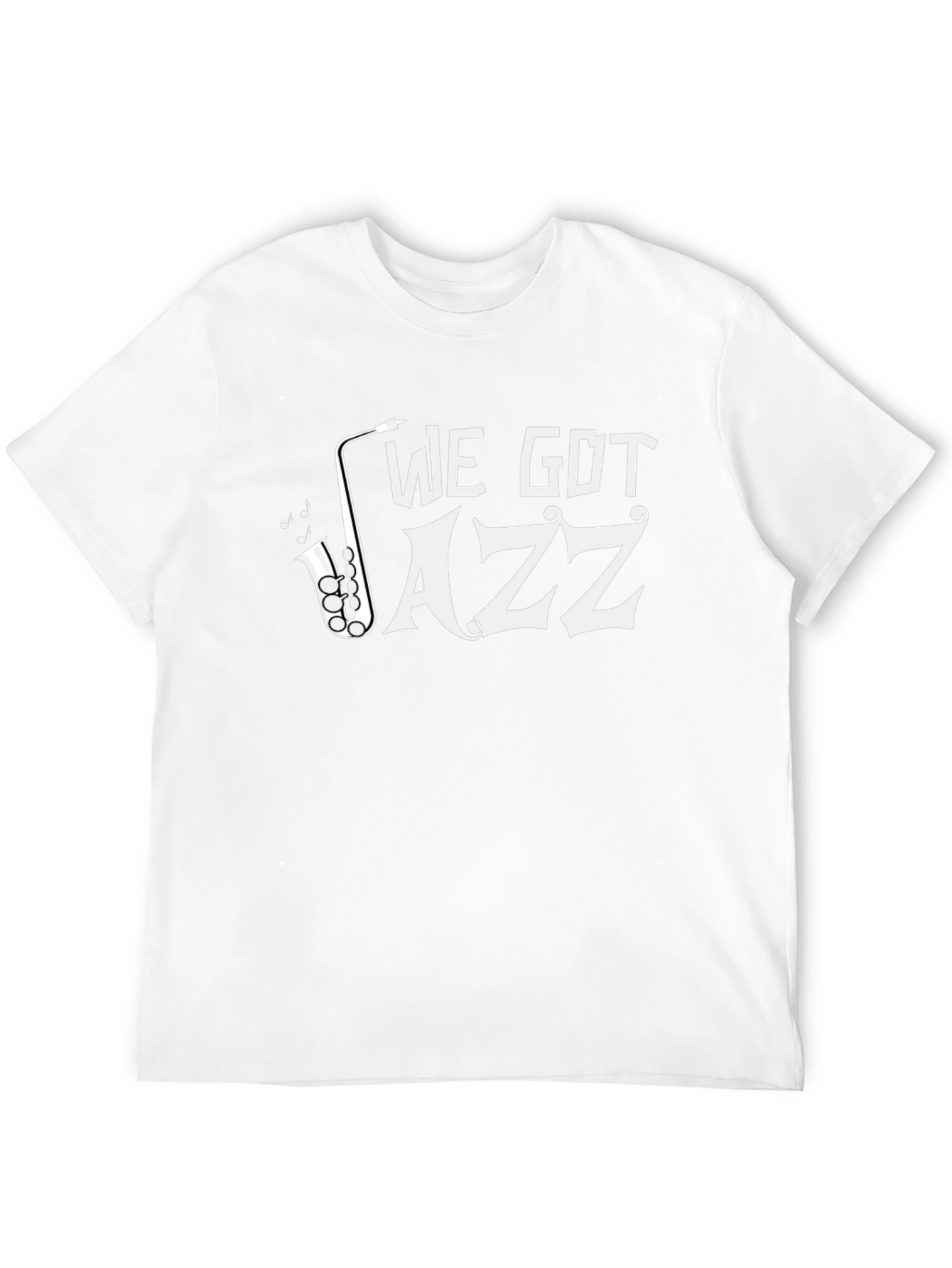 Black We Got Jazz T-Shirt - Saxophone Graphic Tee view 12