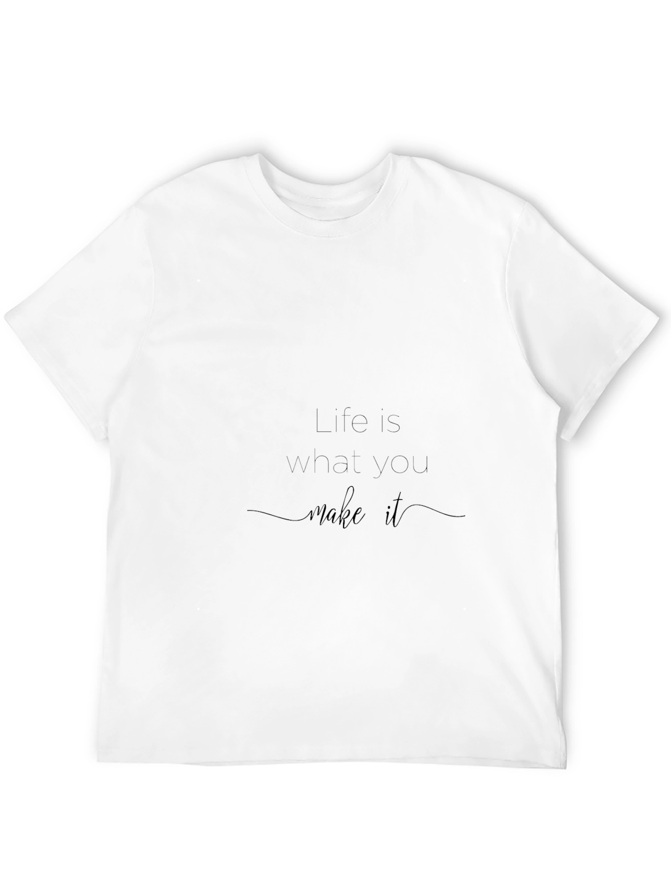 Black Inspirational "Life" Black T-Shirt view 12