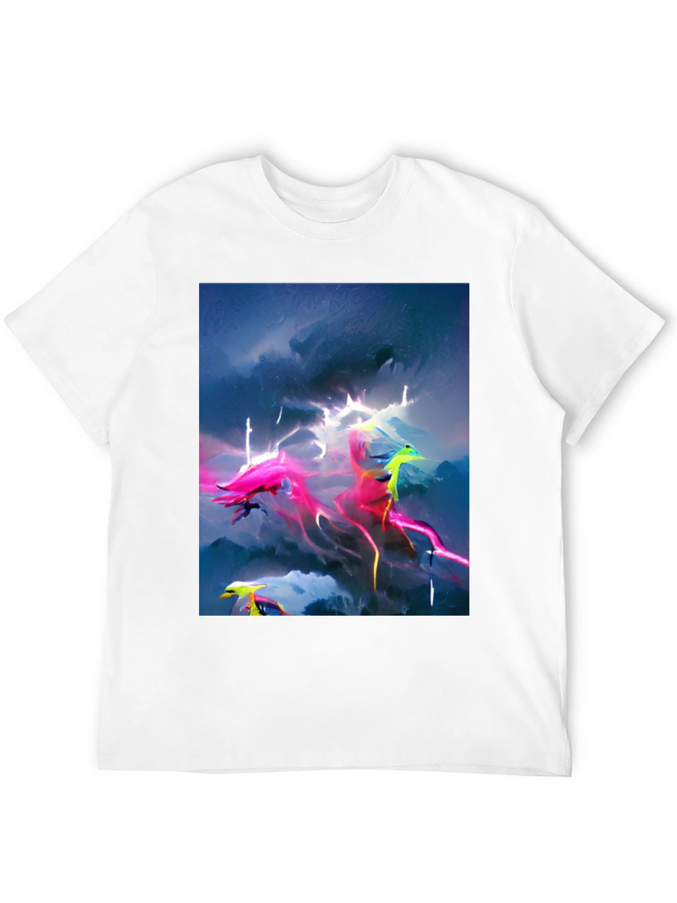 Black Electric Sky Graphic Tee - Vibrant Style view 12