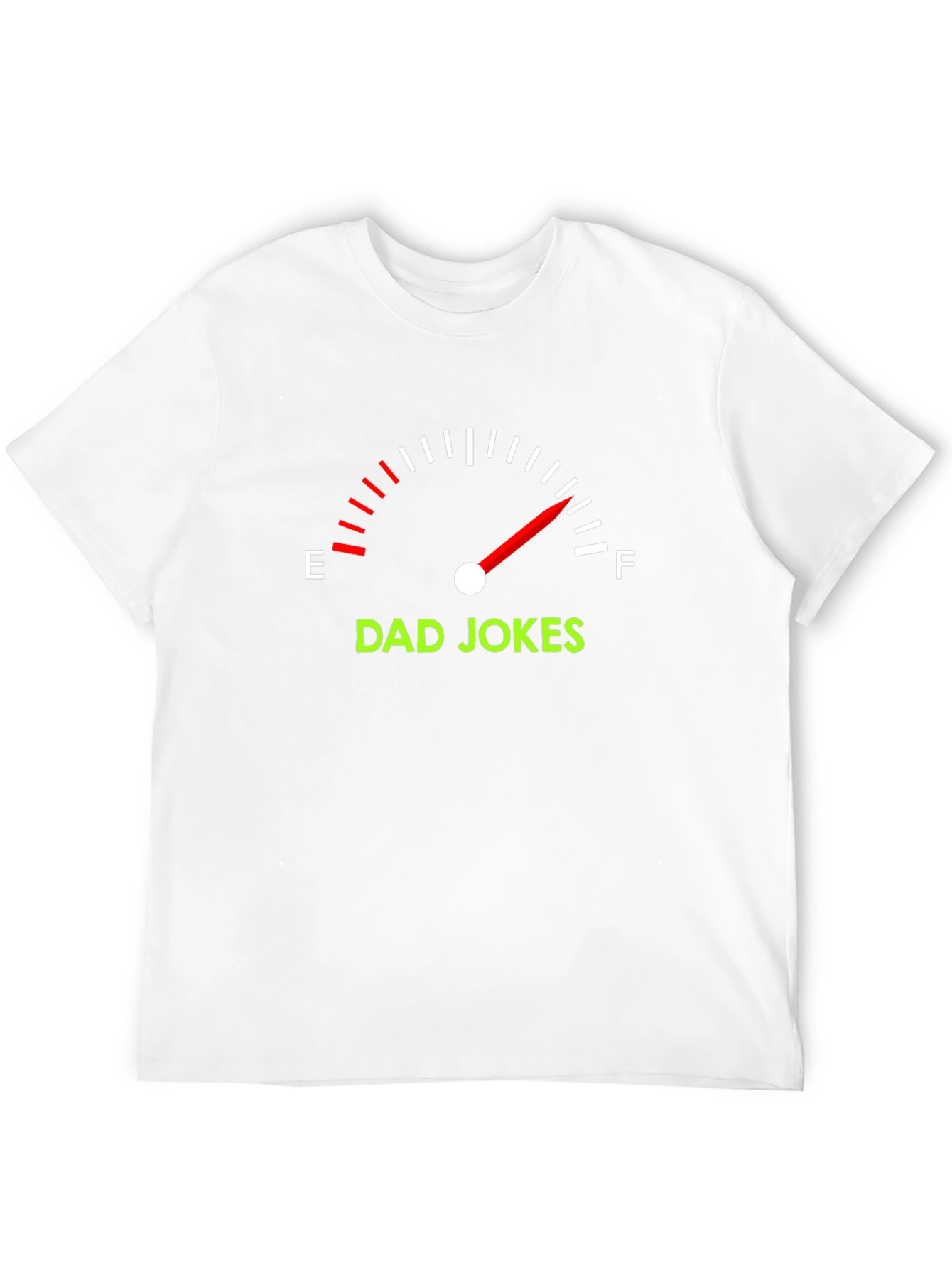 Black Dad Jokes Full Tank Black T-Shirt view 12