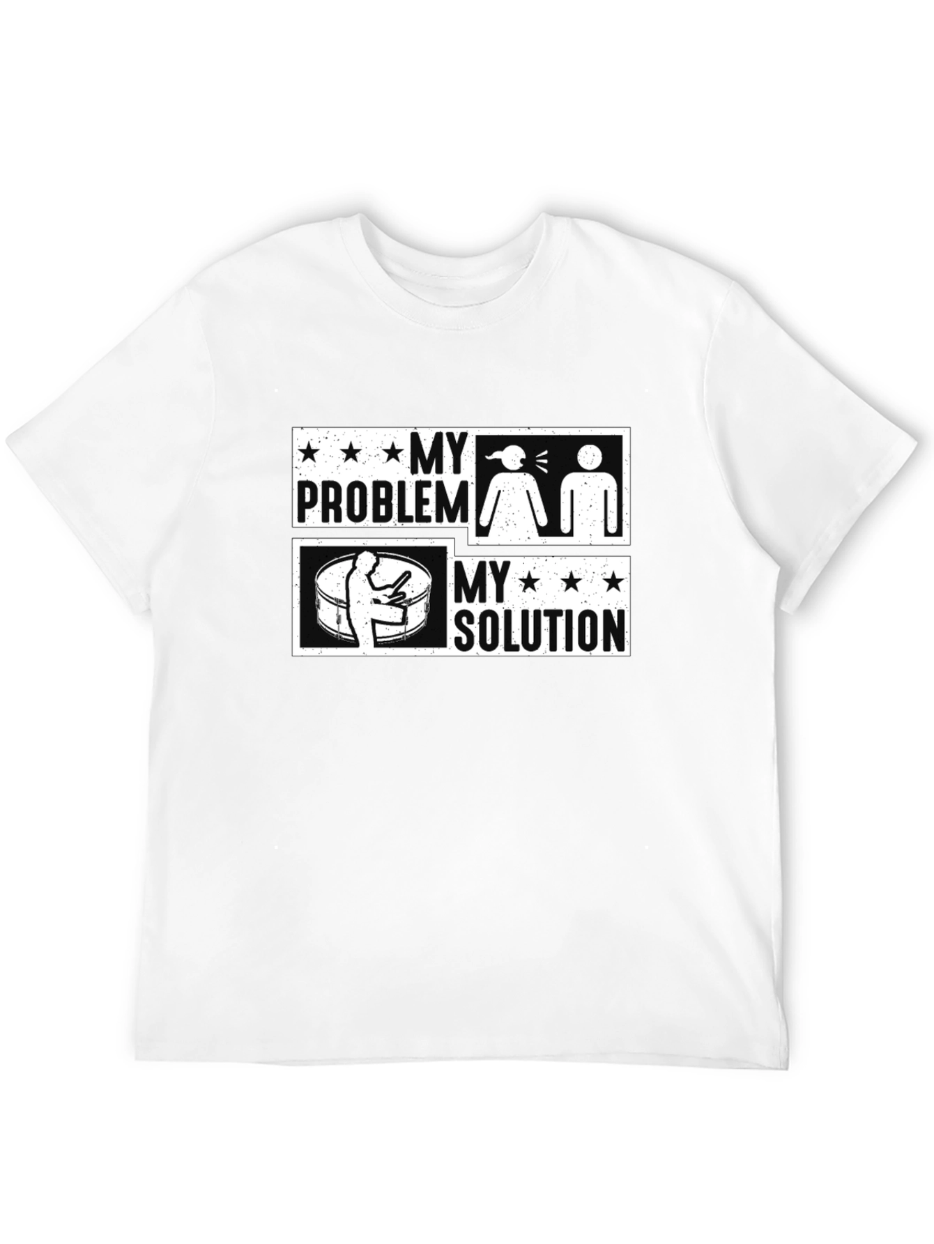 Black Drummer's Solution Graphic Tee view 12