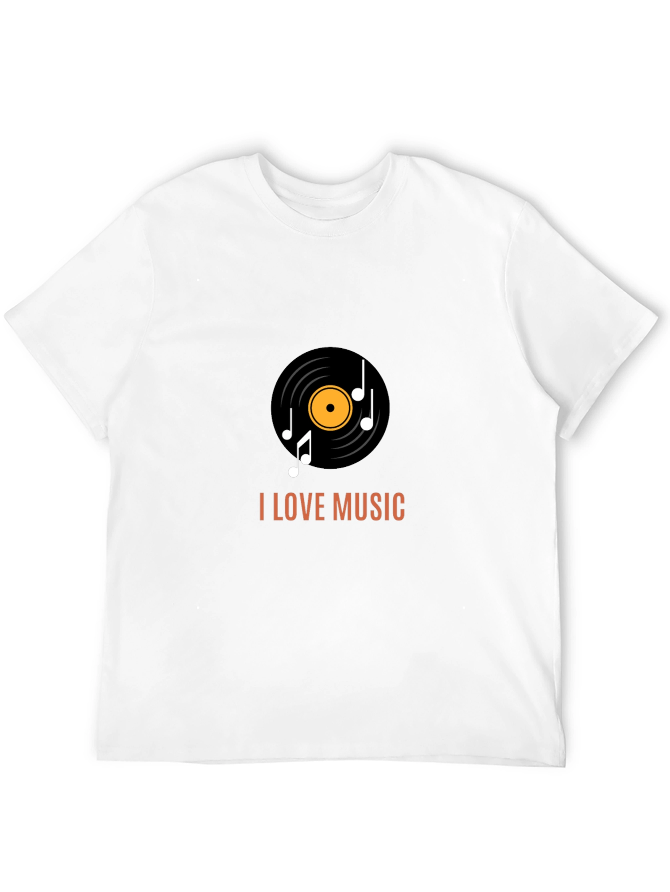 I Love Music Black Graphic Tee - 12