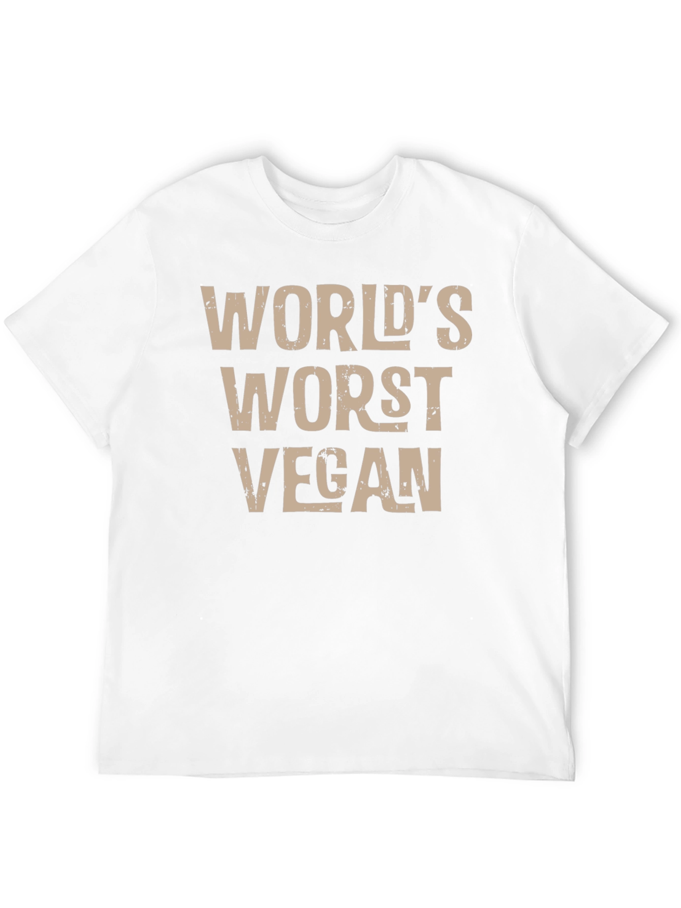 Black World's Worst Vegan T-Shirt - Funny Vegan Humor Tee view 12