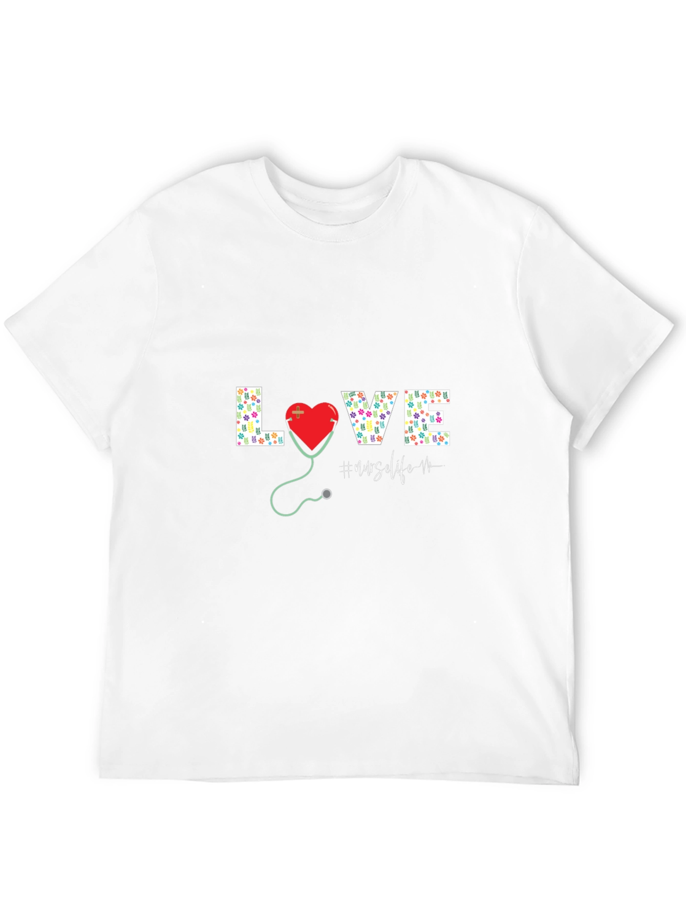 Black Nurse Life Love Graphic Tee view 12