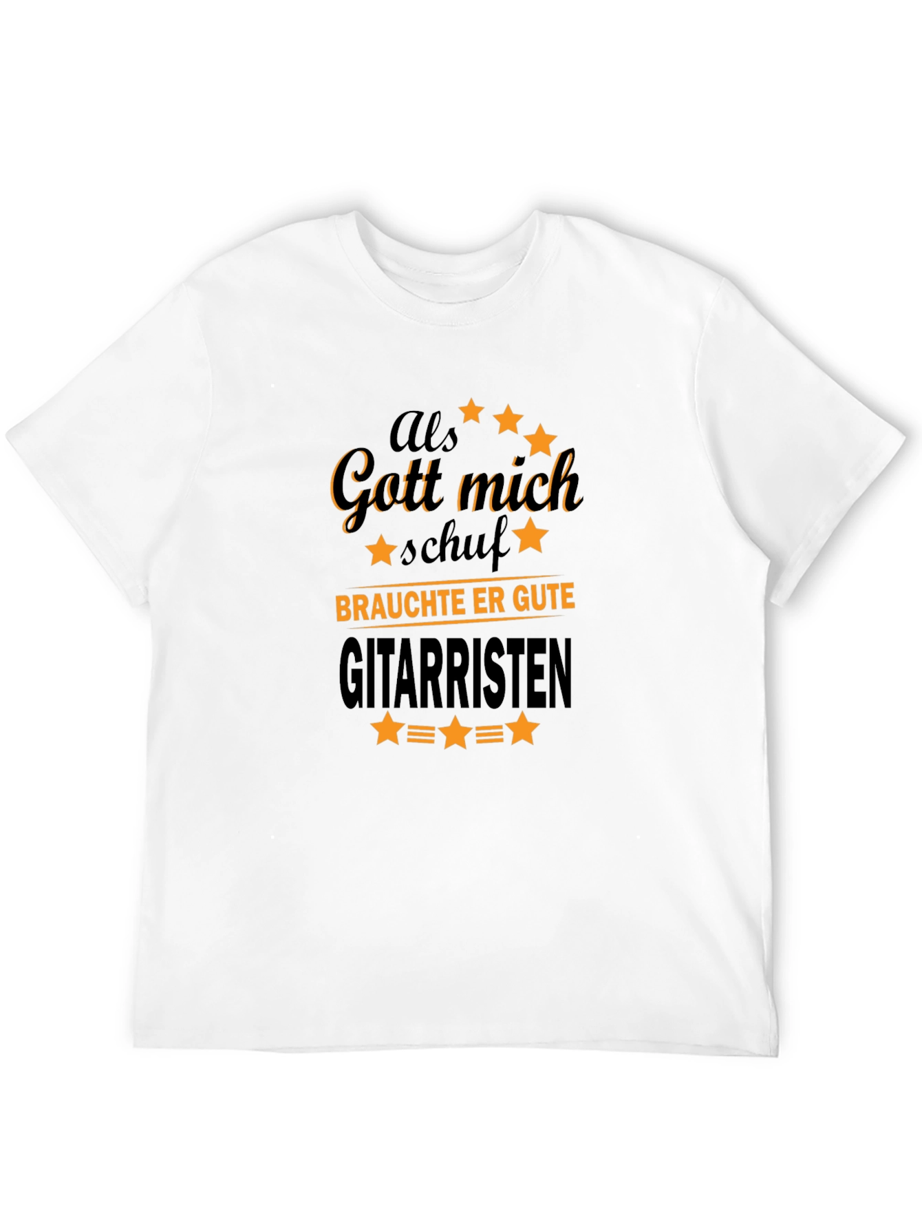 Als Gott Mich Schuf Guitarist T-Shirt - 12