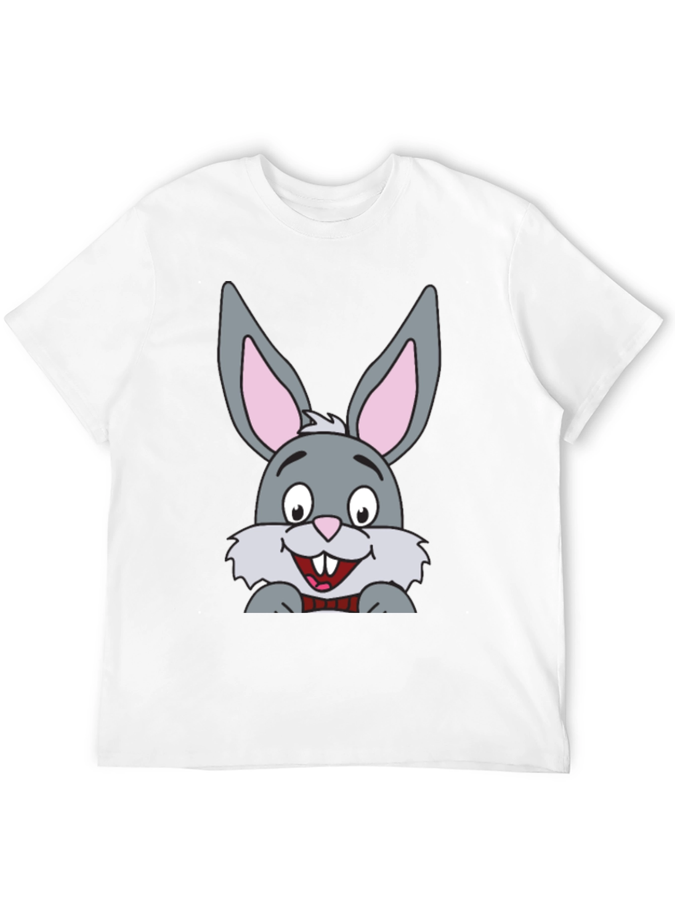 Black Cartoon Bunny Rabbit Graphic T-Shirt view 12