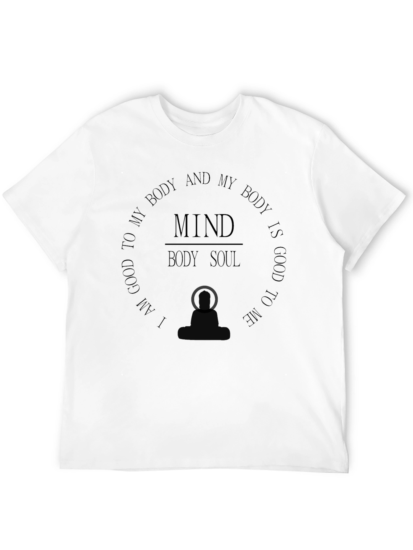 Mind Body Soul Graphic Tee - Wellness T-Shirt - 12