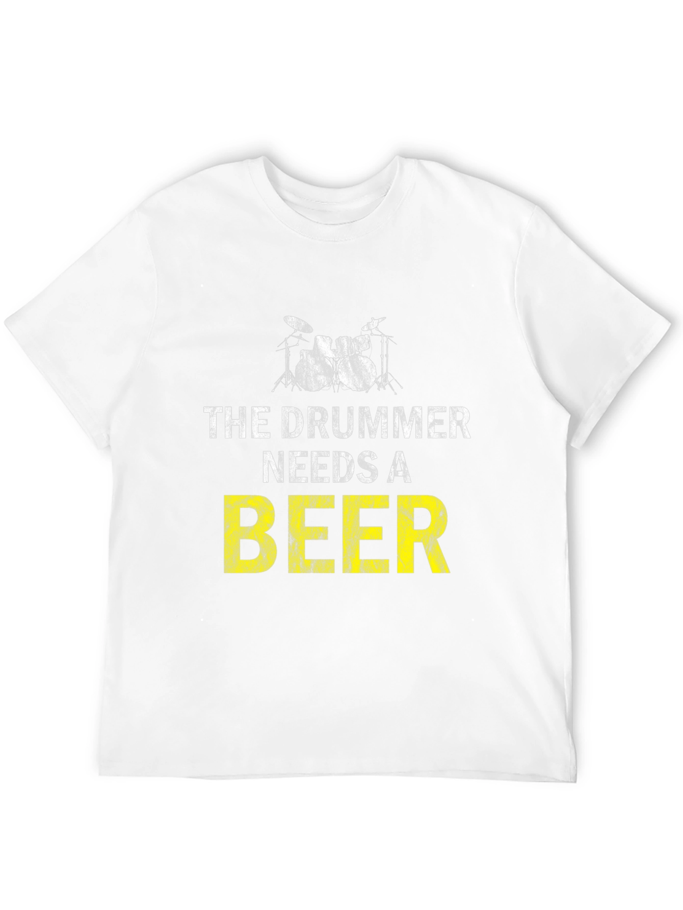 Black Drummer Needs Beer T-Shirt - Music Lover Tee view 12