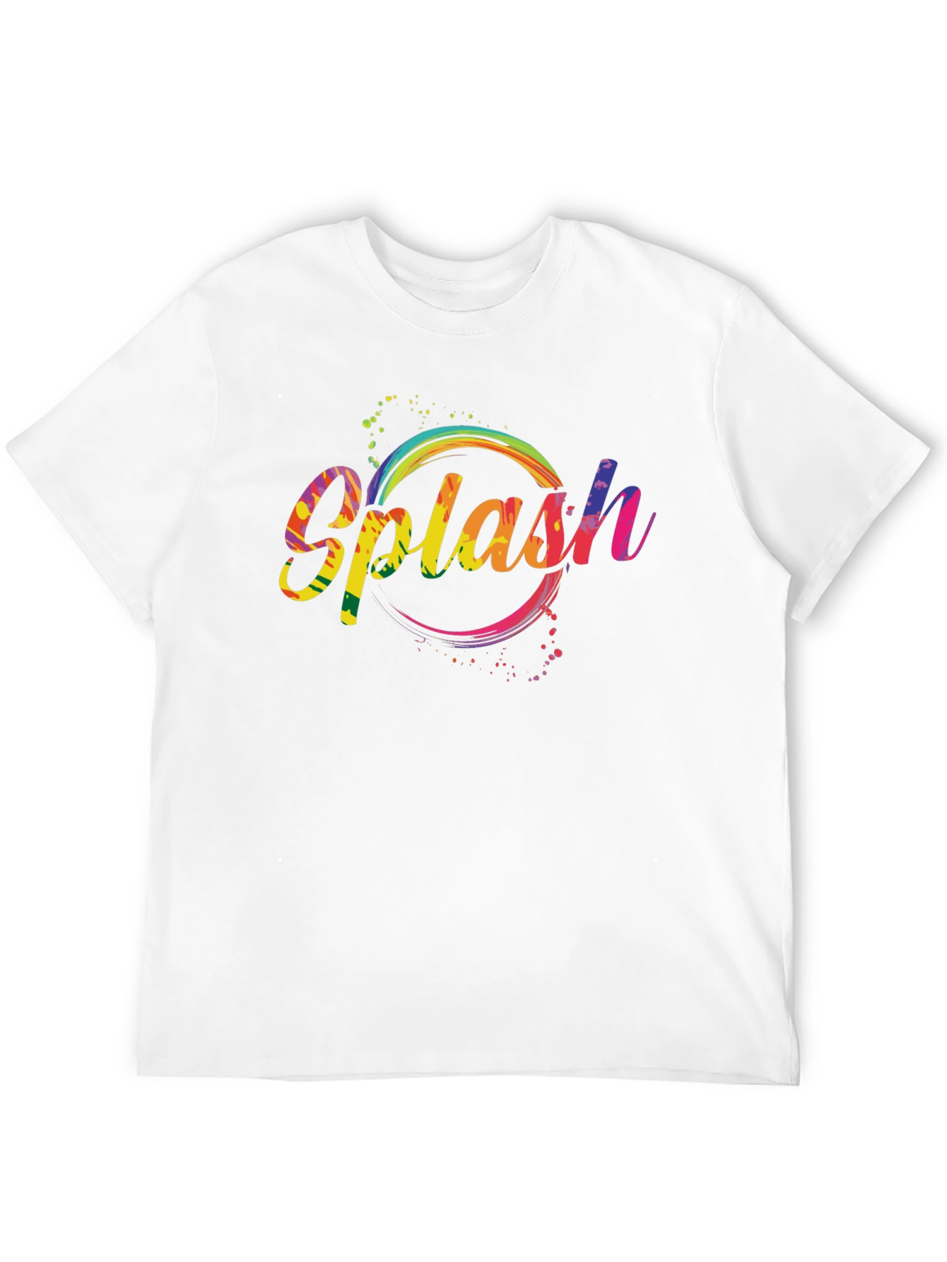 Black Splash Graphic Tee - Rainbow Colors view 12