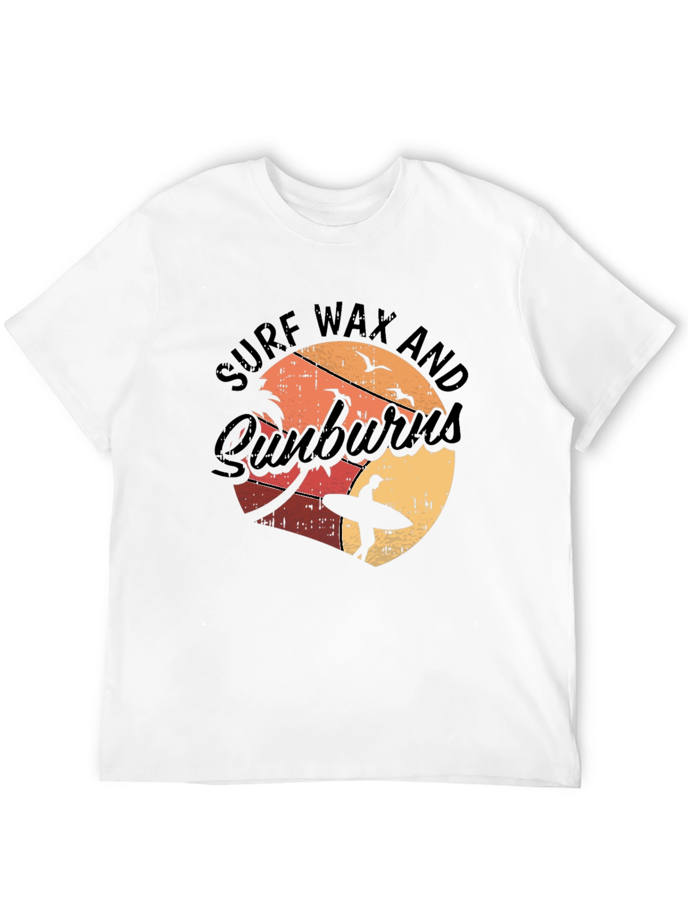 Black Surf Wax and Sunburns T-Shirt - Beach Vibes view 12
