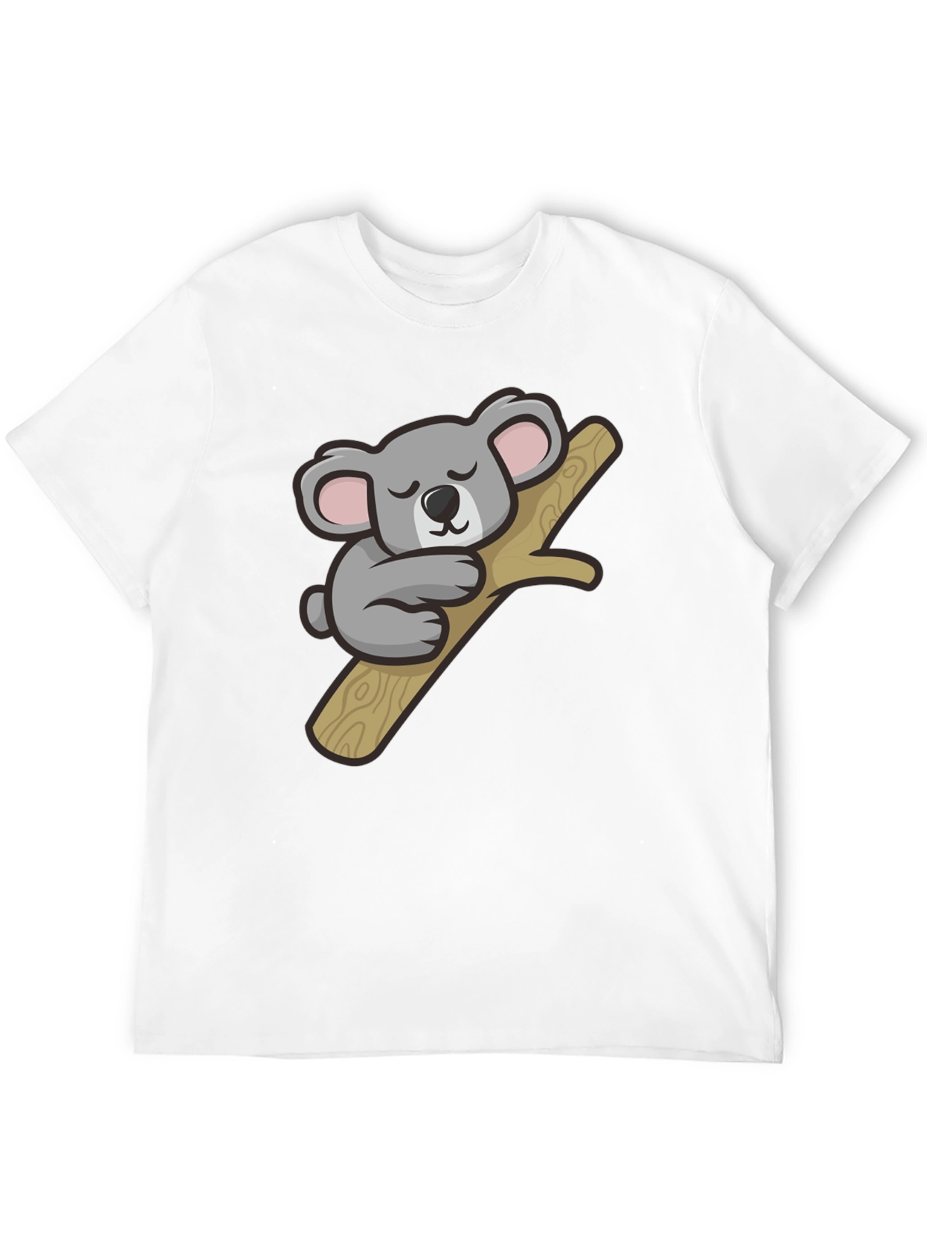 Black Cute Koala Graphic T-Shirt - Soft Cotton Tee view 12
