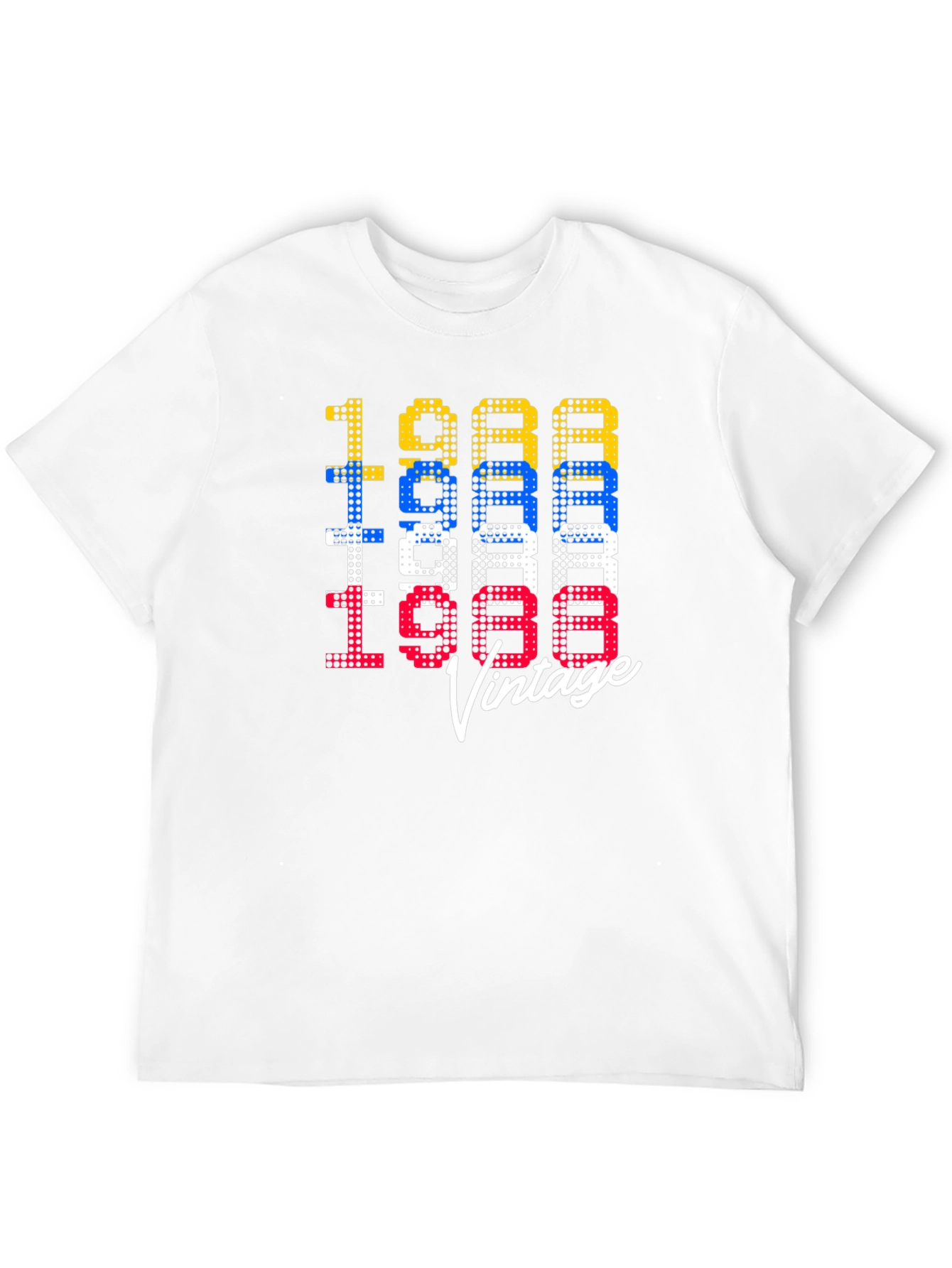 Black Retro 1988 Vintage Graphic Tee view 12