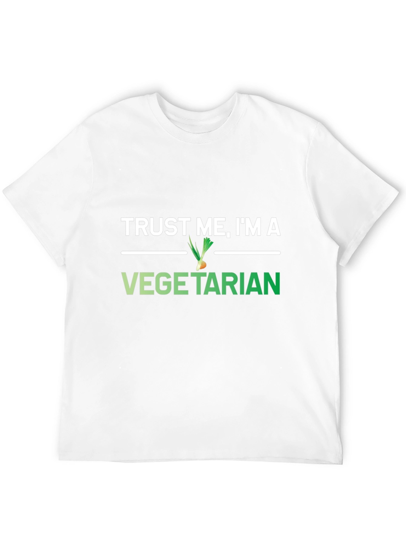 Black Trust Me, I'm a Vegetarian T-Shirt - Funny Graphic Tee view 12