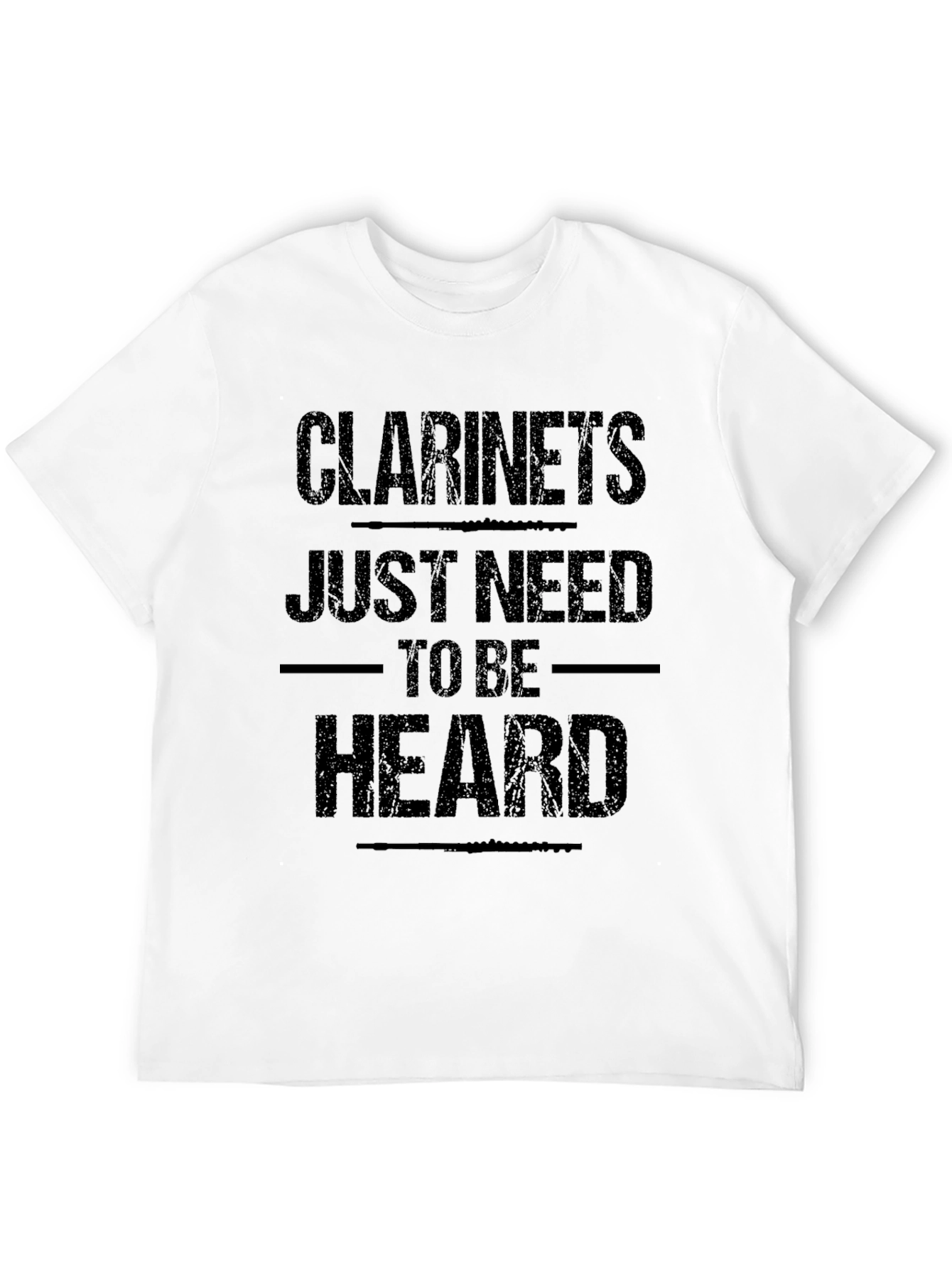 Black Clarinet's Just Need to Be Heard Graphic Tee view 12