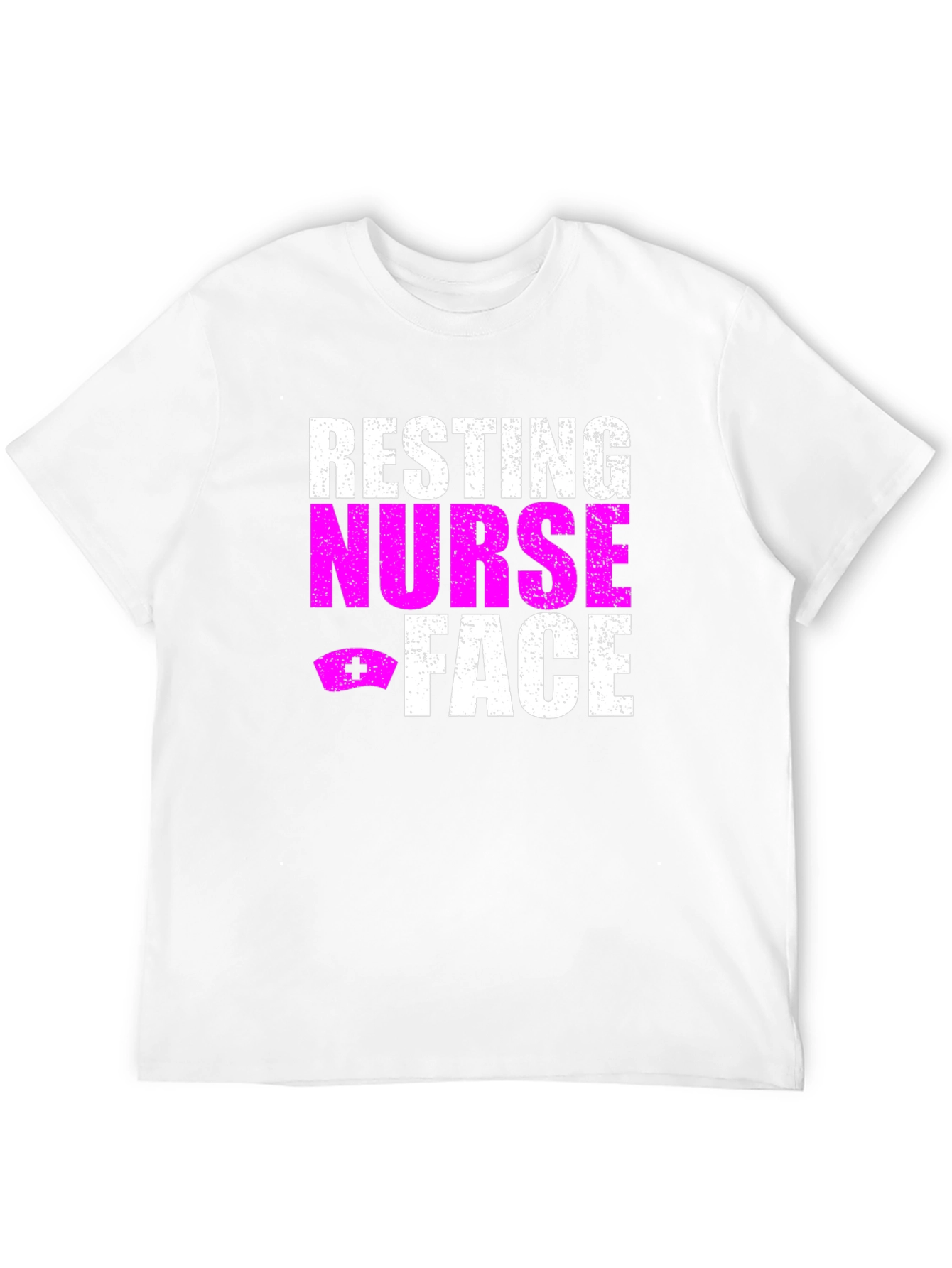Black Resting Nurse Face Graphic T-Shirt view 12