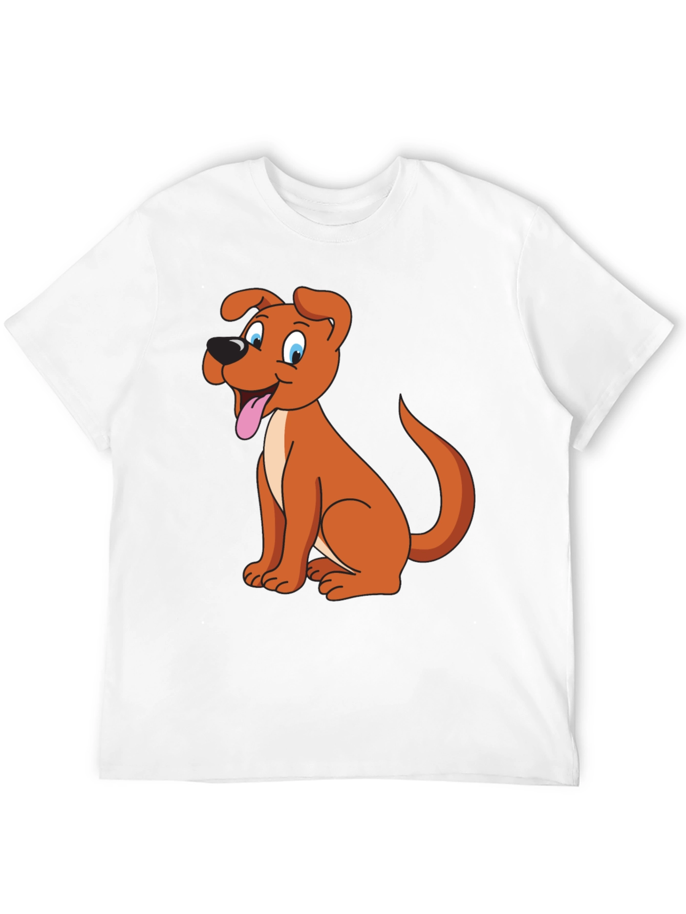 Black Cartoon Dog Graphic Tee - Black view 12