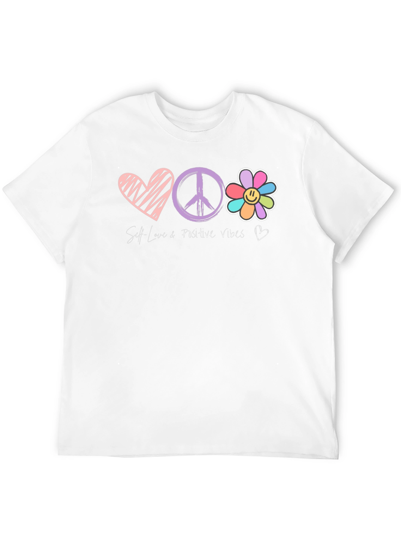 Black Self Love Positive Vibes Graphic Tee view 12