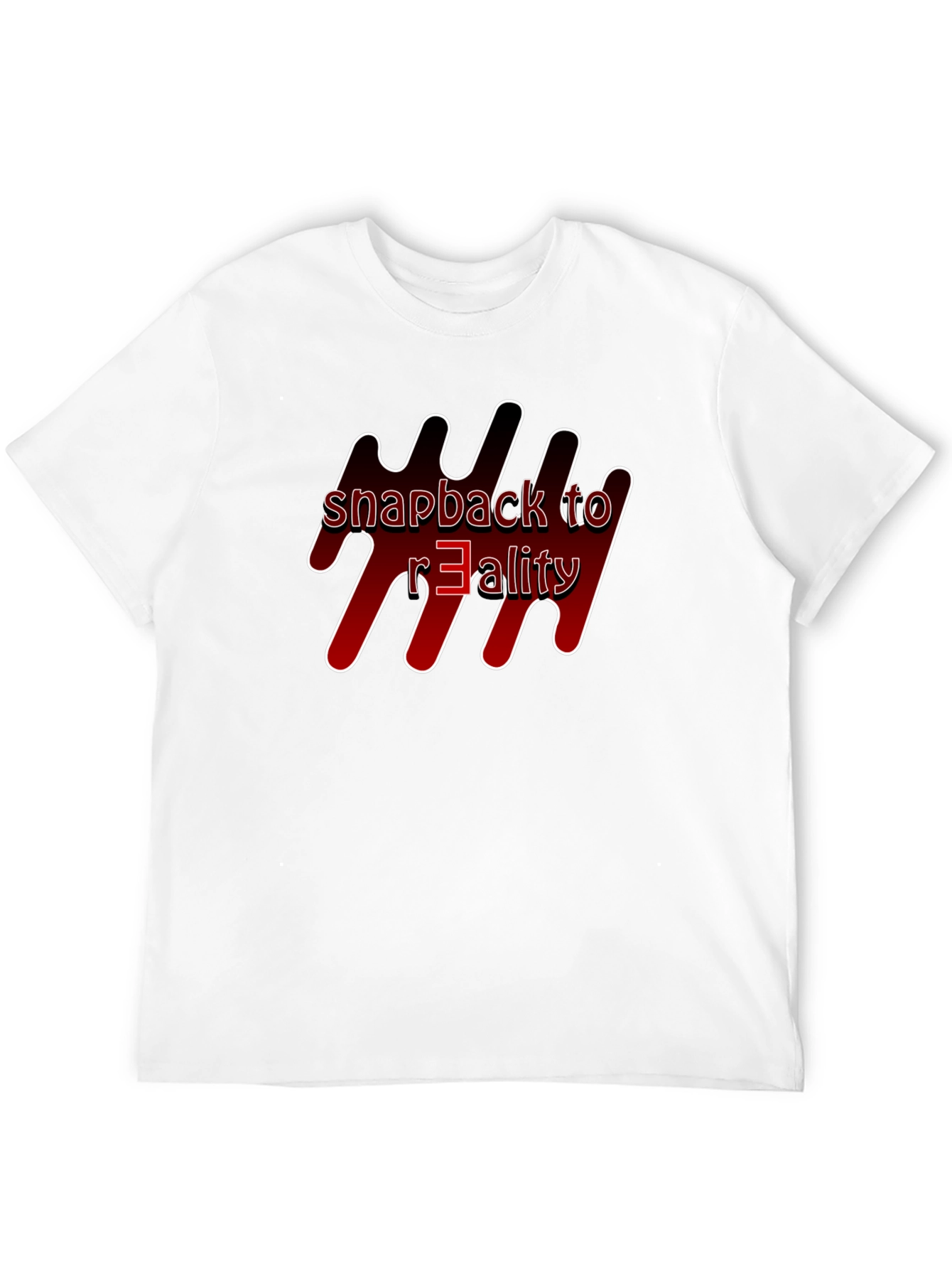 Black Snapback to Reality Graphic T-Shirt view 12